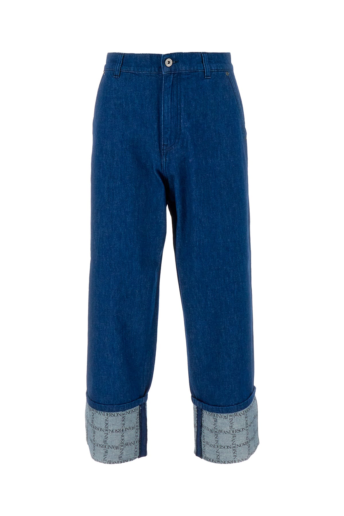 Shop Jw Anderson Denim Jeans In 870