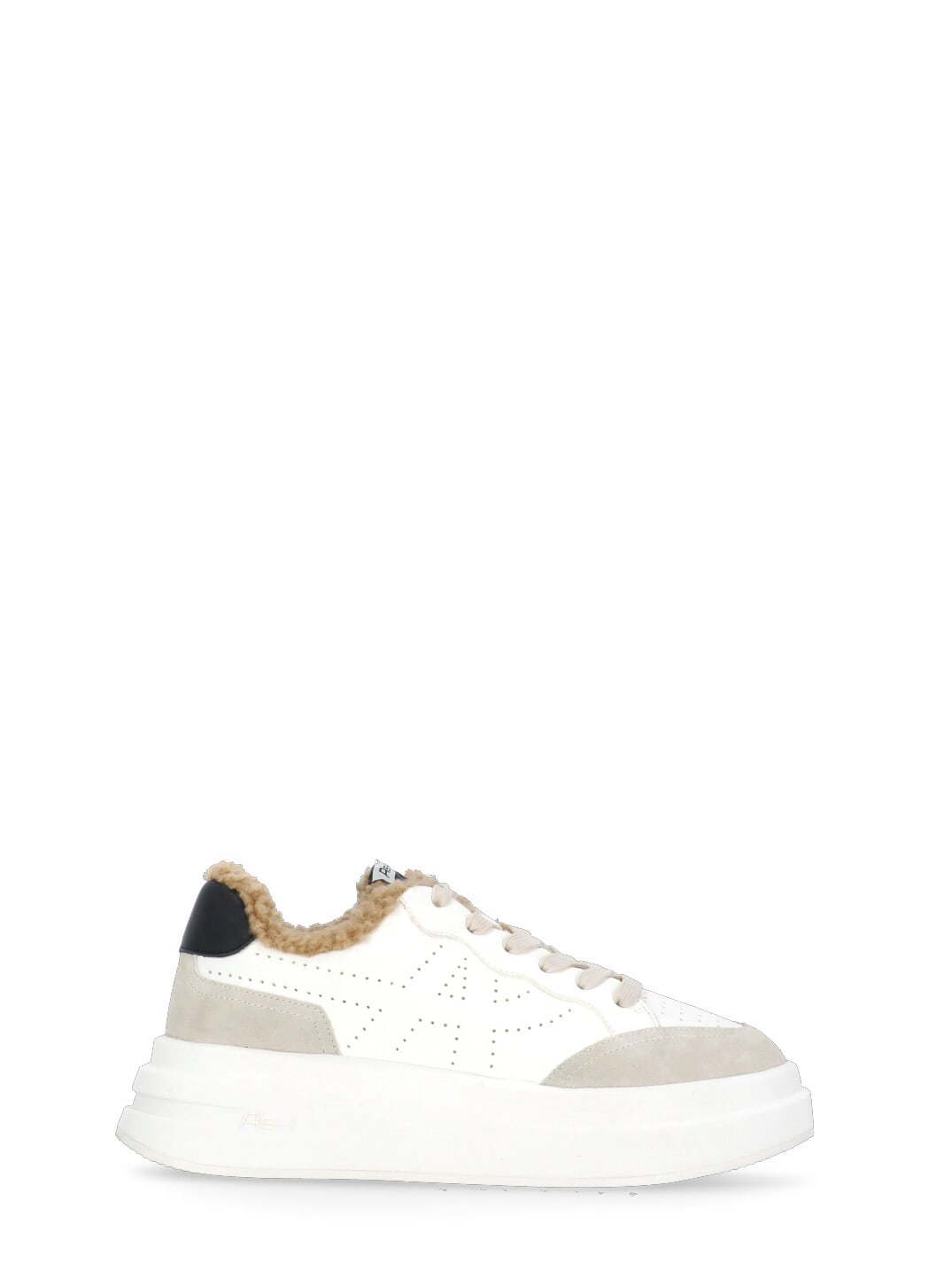 Shop Ash Impuls Fur Sneakers In White