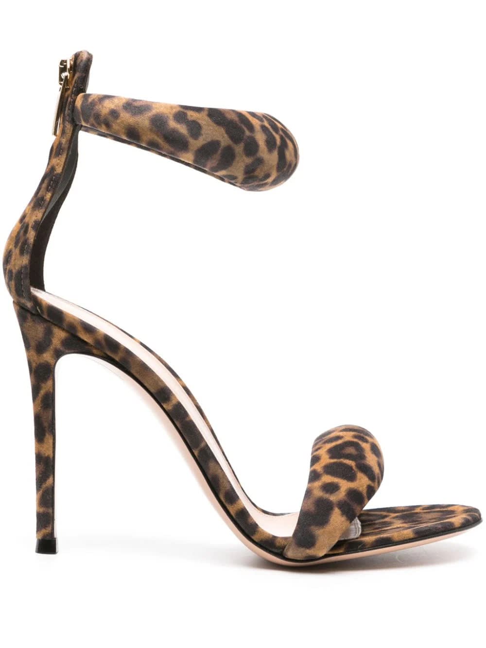 Leopard Suede Bijoux Sandals