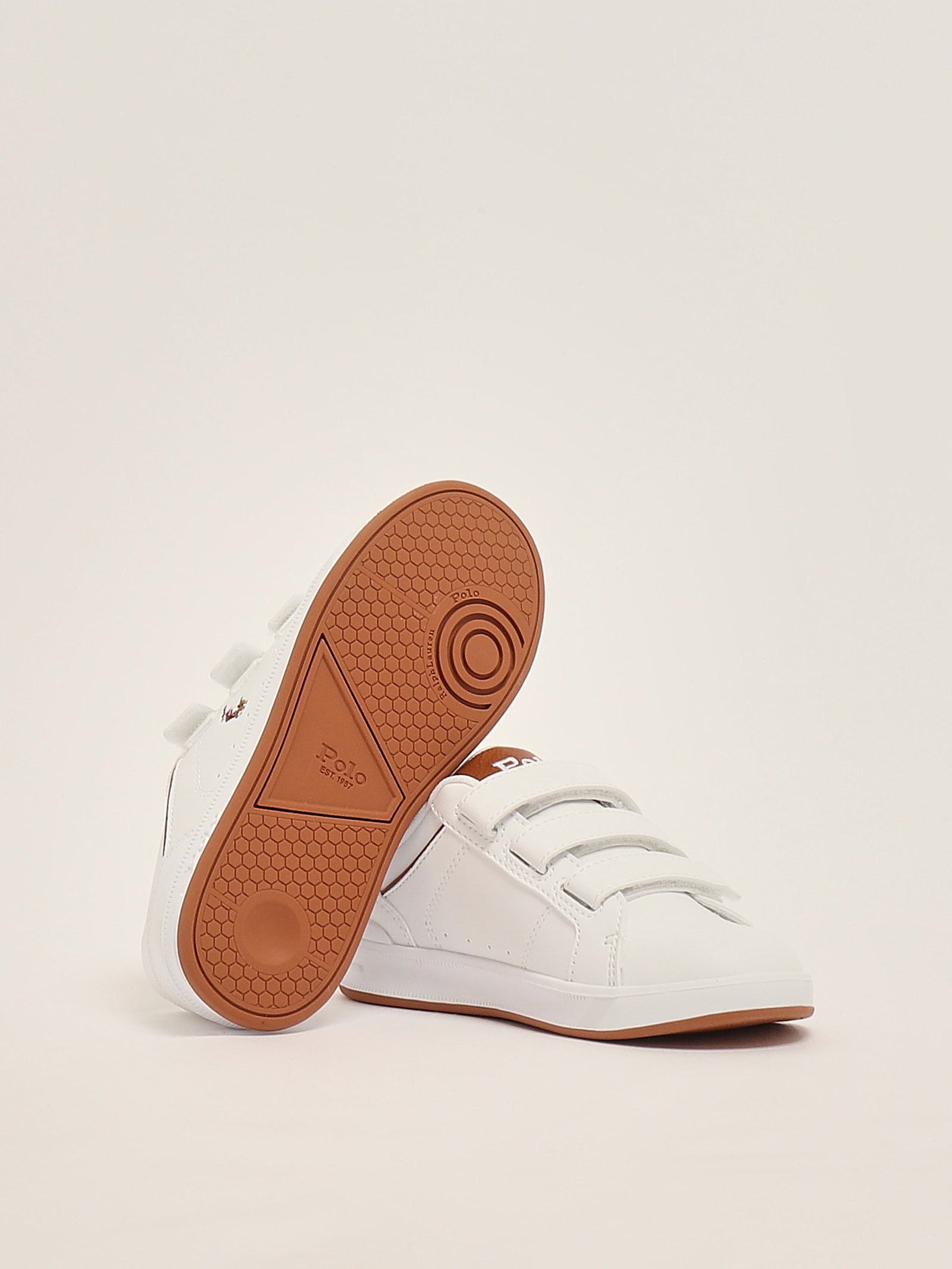 Polo Ralph Lauren Sneakers Bambino Colore Bianco