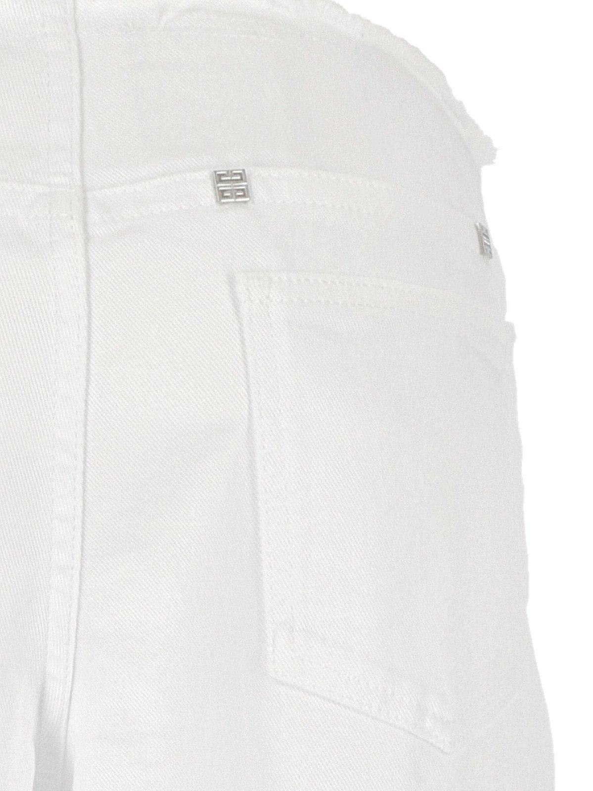 Shop Givenchy Low-rise Flared Jeans In White