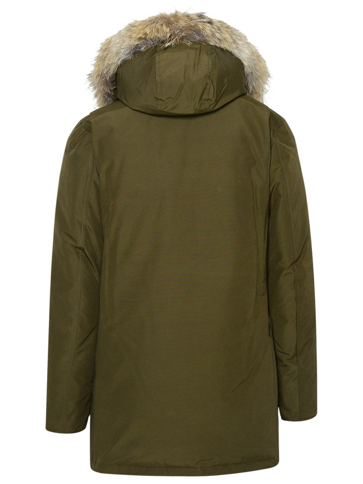 Shop Woolrich Arctic Hooded Parka In Dag Dark Green