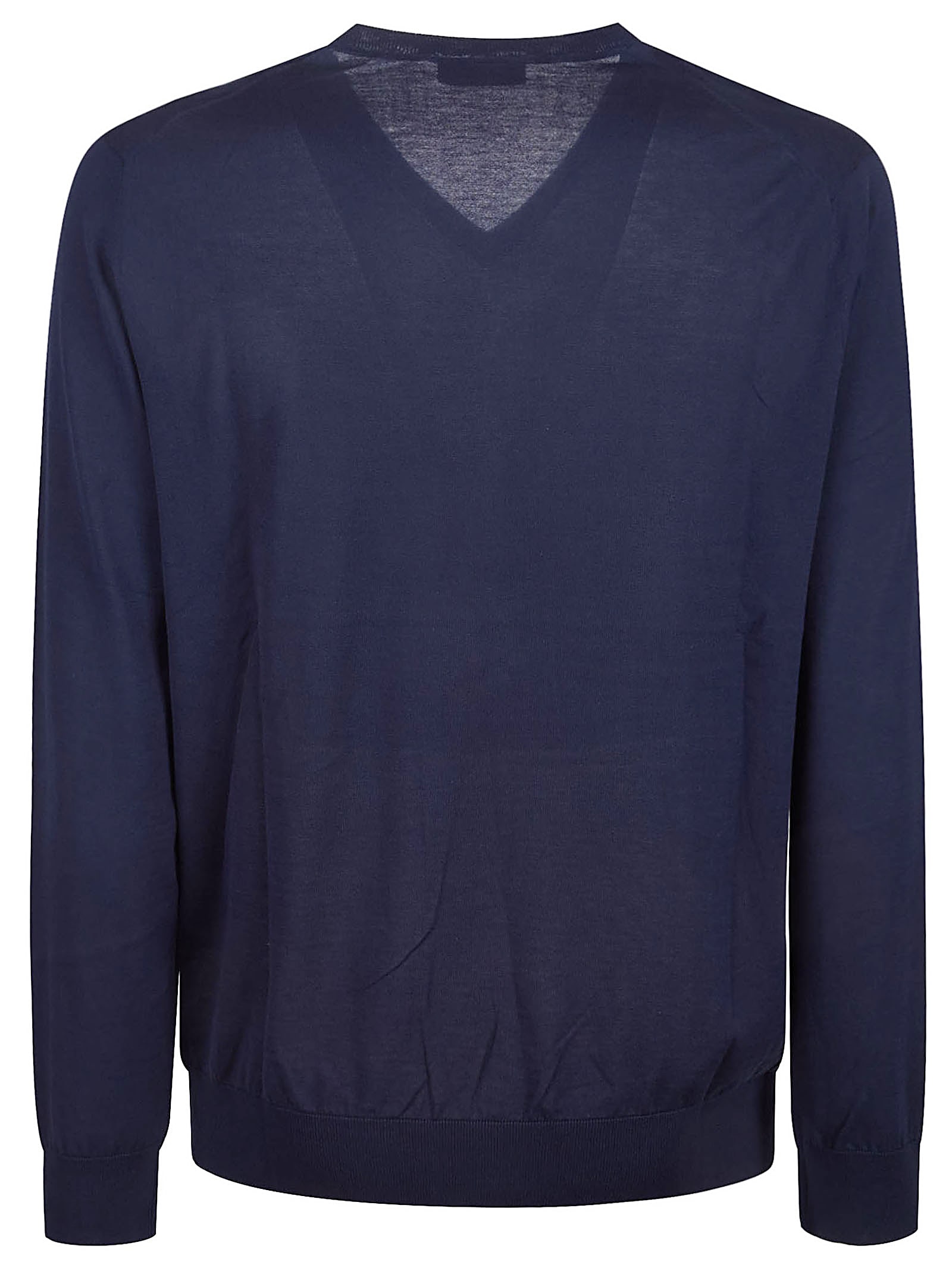 Ballantyne Plain Sweater In Navy