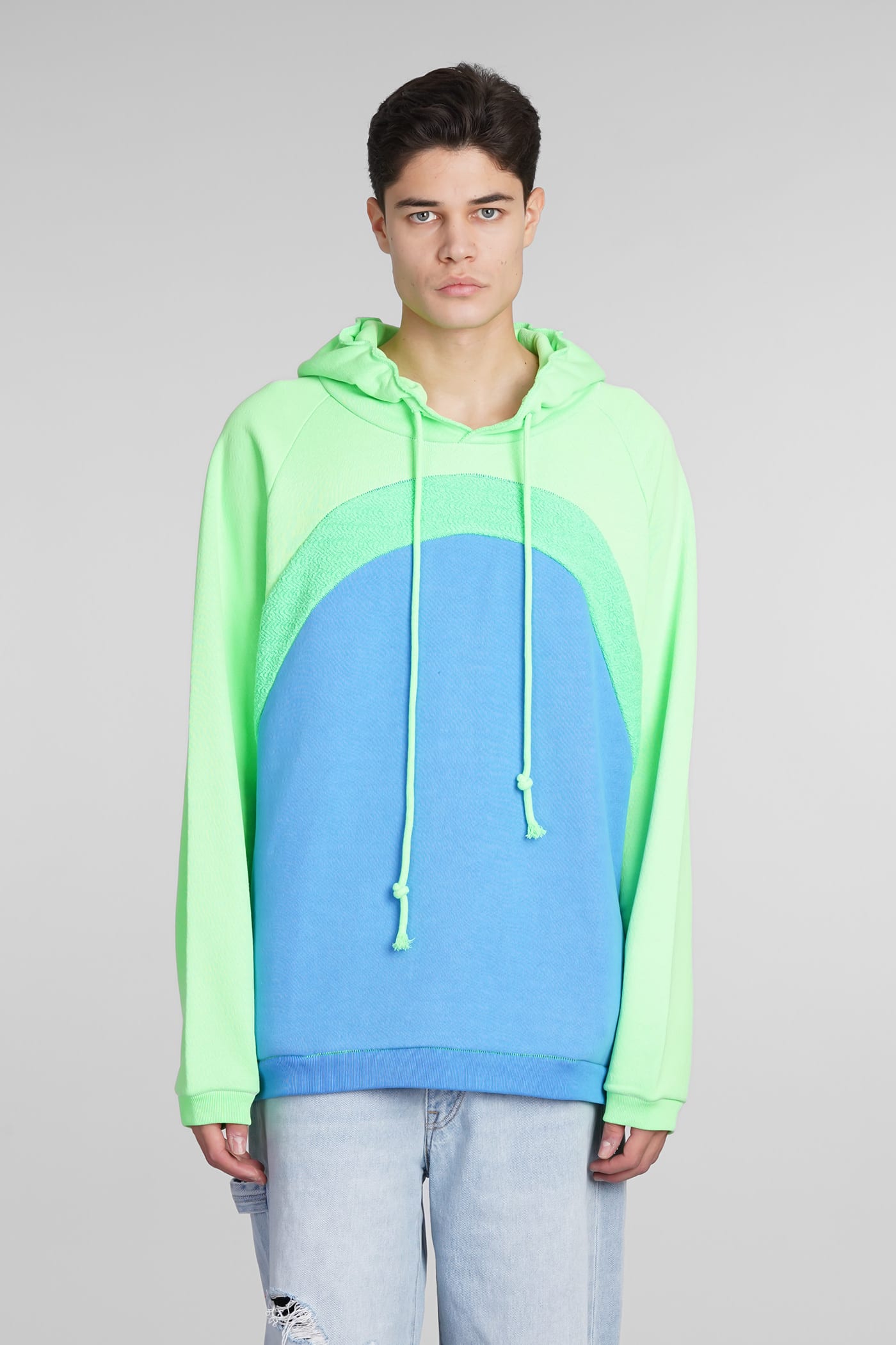 Sweatshirt In Blue Cotton