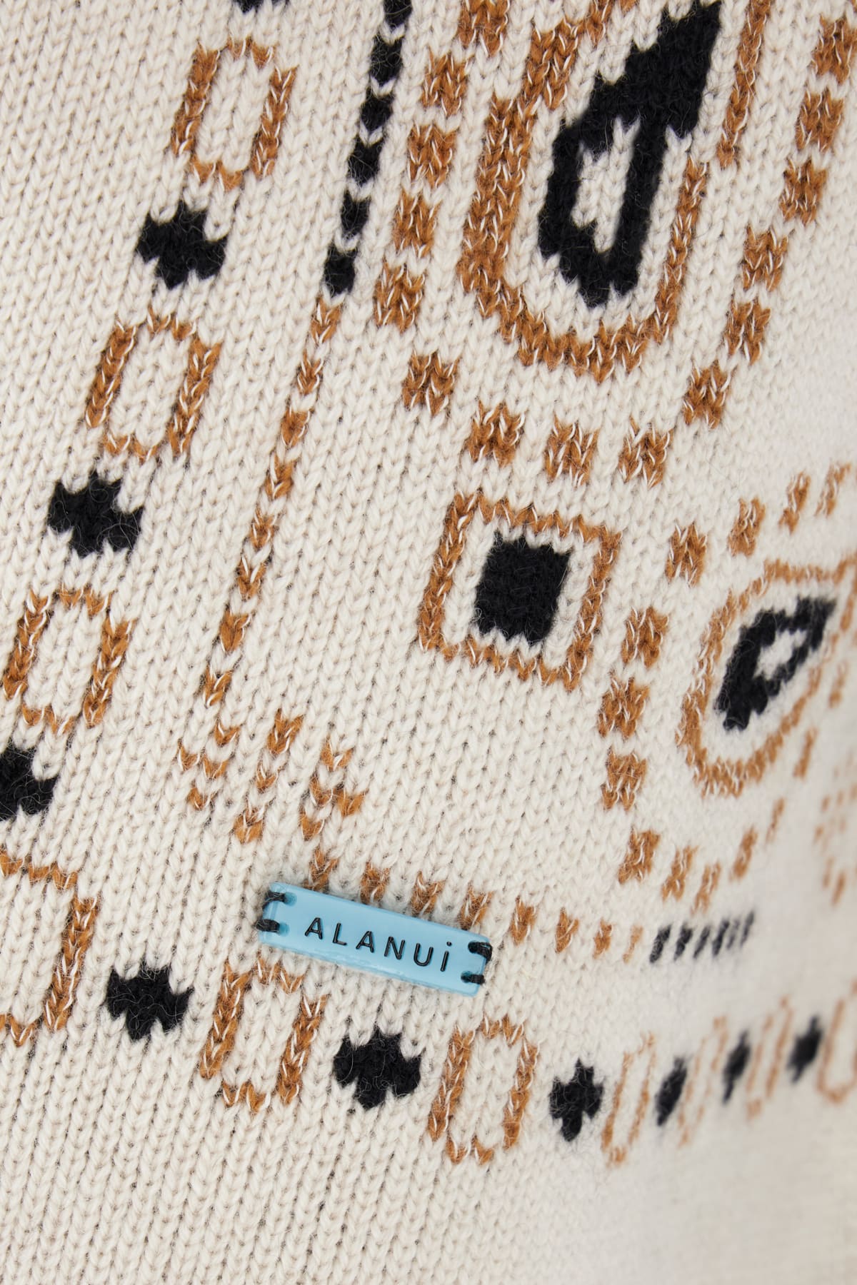 Alanui Bandana-jacquard Frayed-edge Cardigan In 6160