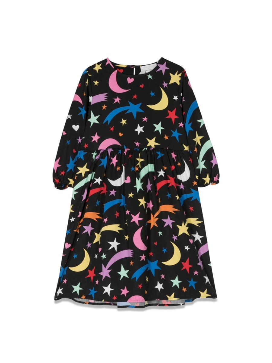Shop Stella Mccartney M/l Dress Moon And Stars In Multicolour