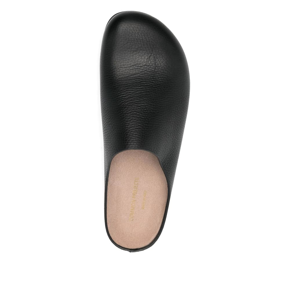 Common Projects Round-toe Mules In Black