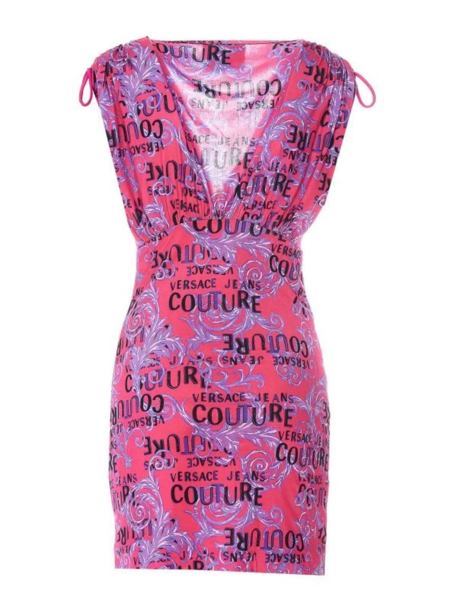 Shop Versace Jeans Couture Dress In Pink