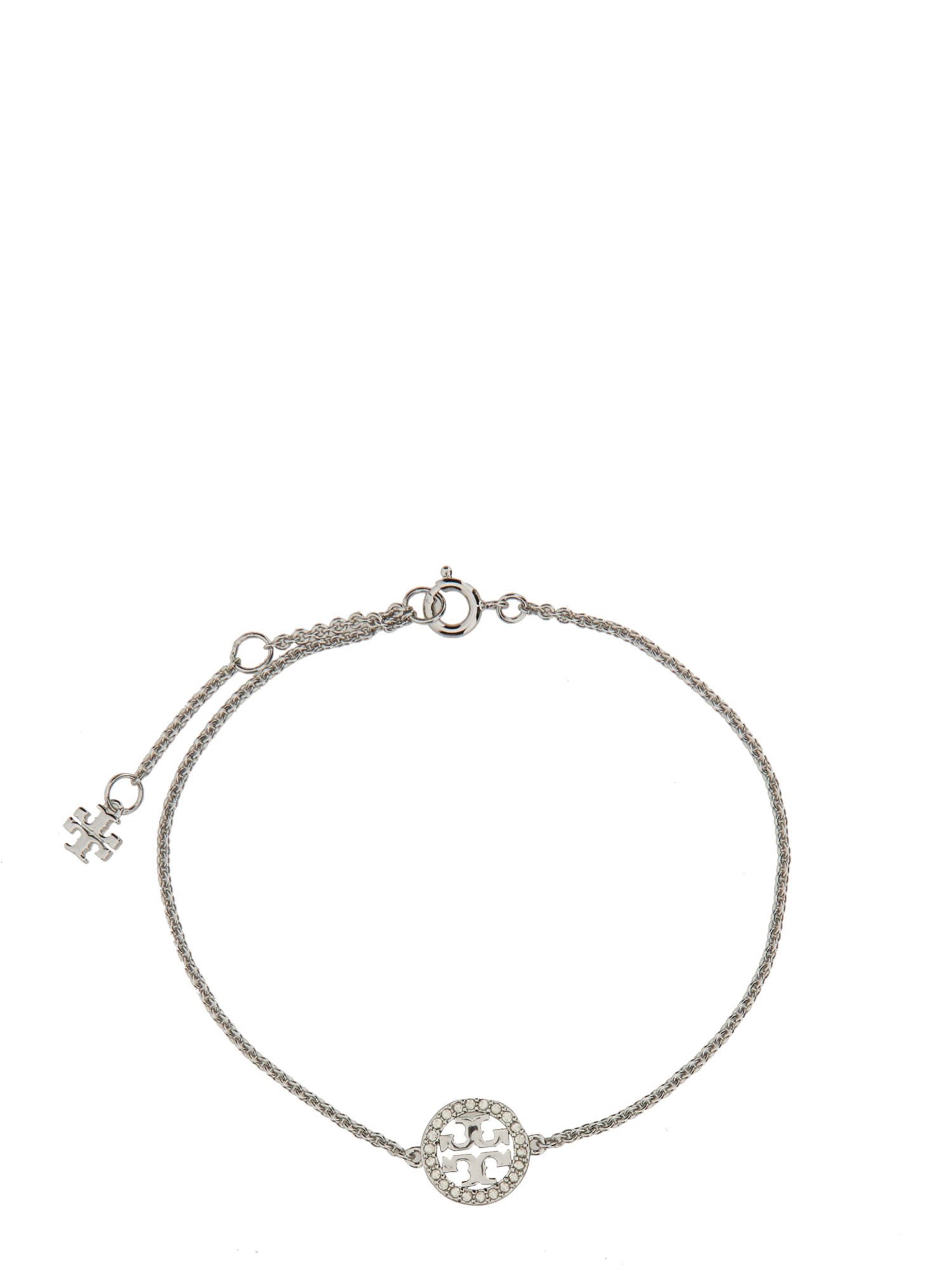 Tory Burch Miller Pave Chain Bracelet In Metallic