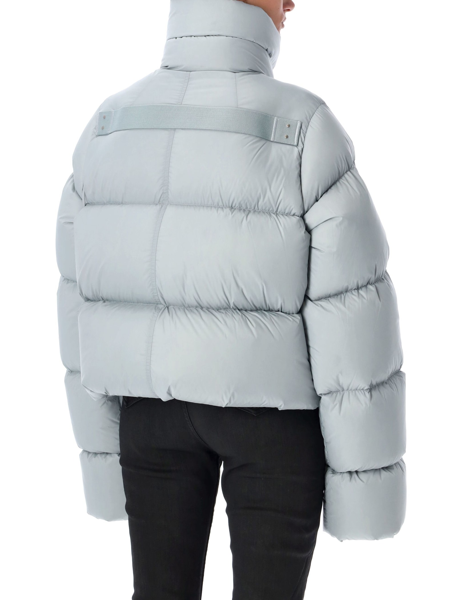 Shop Rick Owens Turtle Jacket In Pale Blue