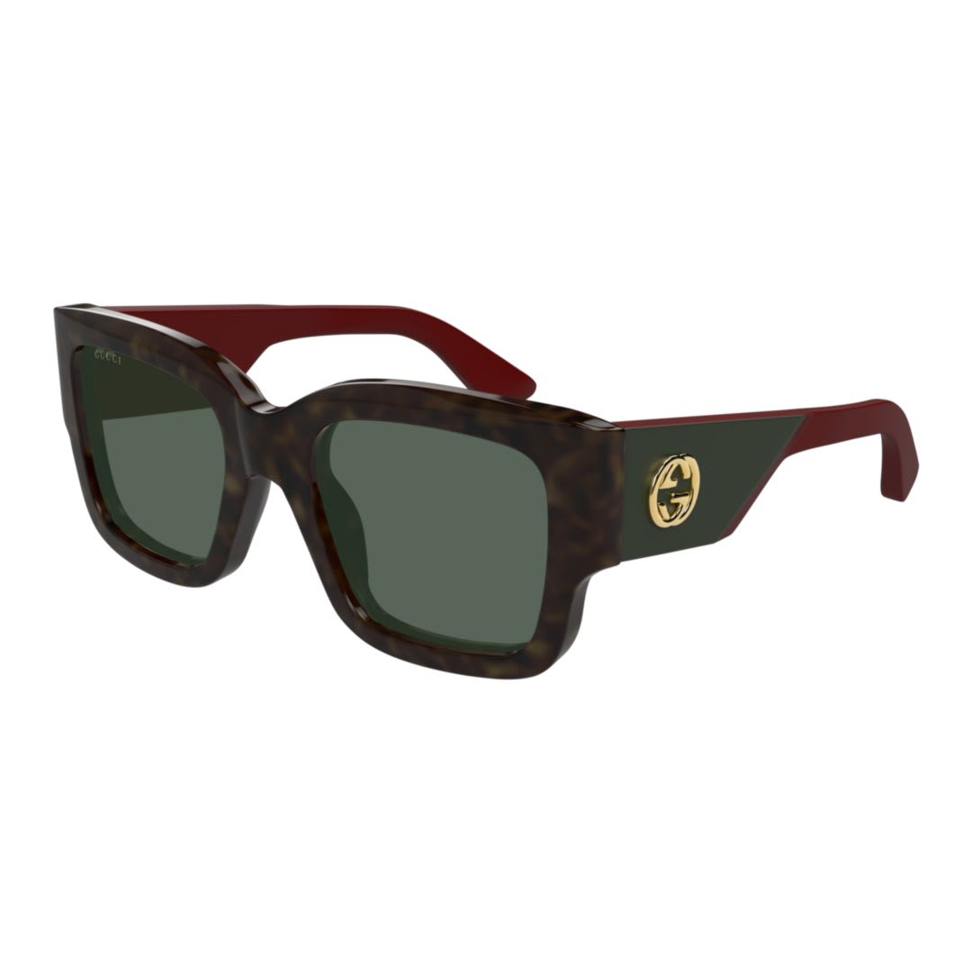 Gucci Gg1663s-002 Havana-red-green