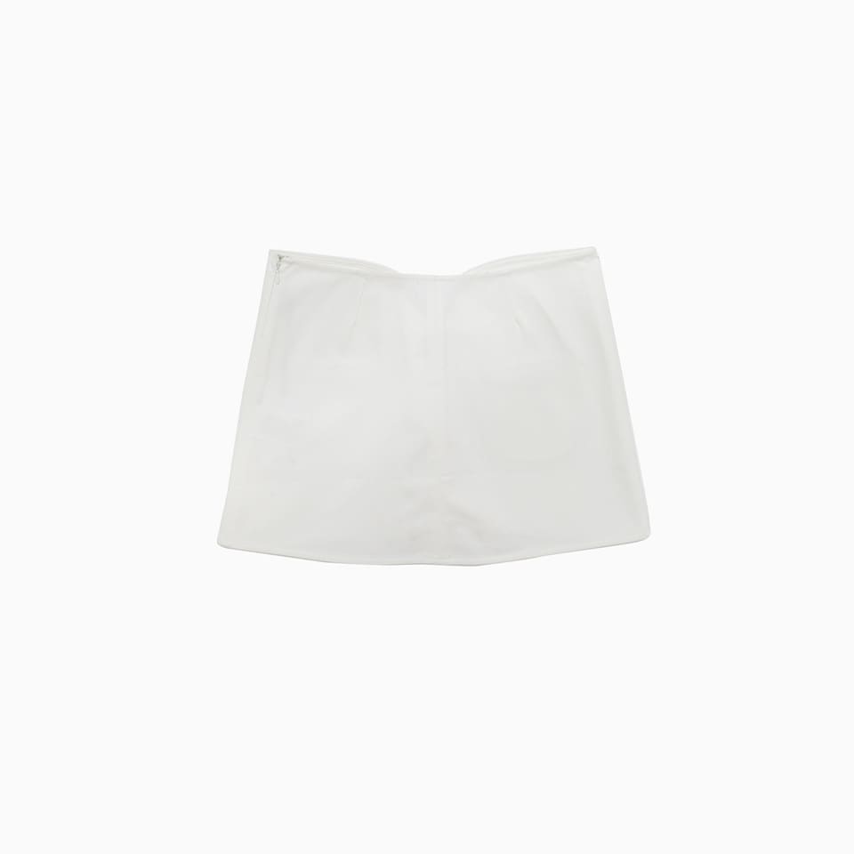 Shop Courrèges Courreges Ellipse Skirt In White