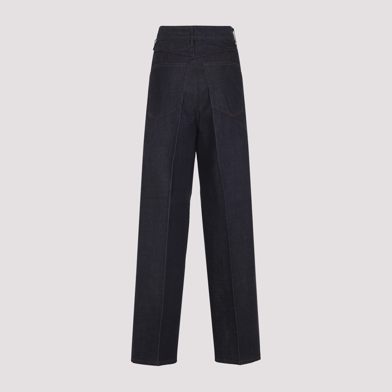 Carven Key Charm Straight-leg Jeans In Blue