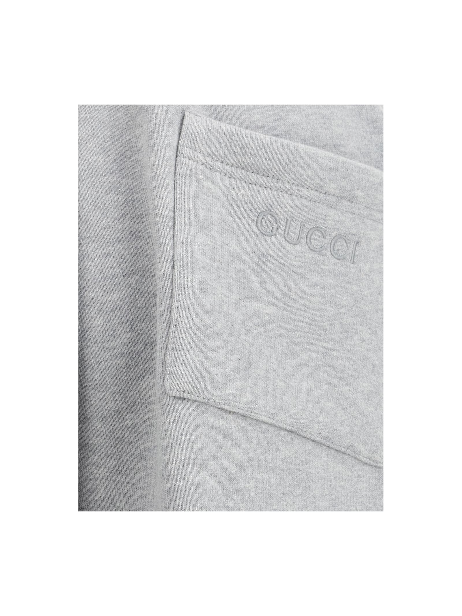 Gucci Colored Side Bands Sweatpants In Gray