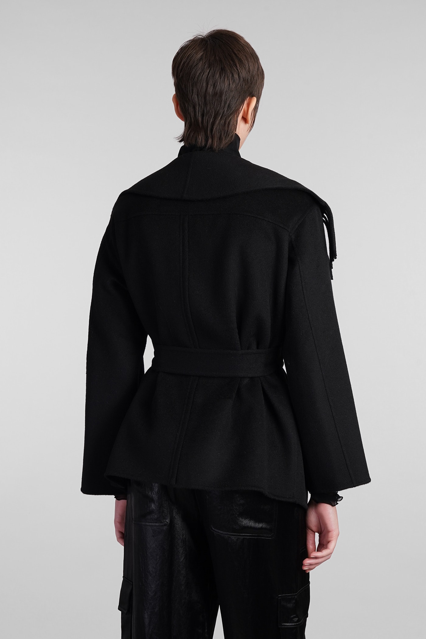 Simkhai Rowen Casual Jacket In Black Wool In Black