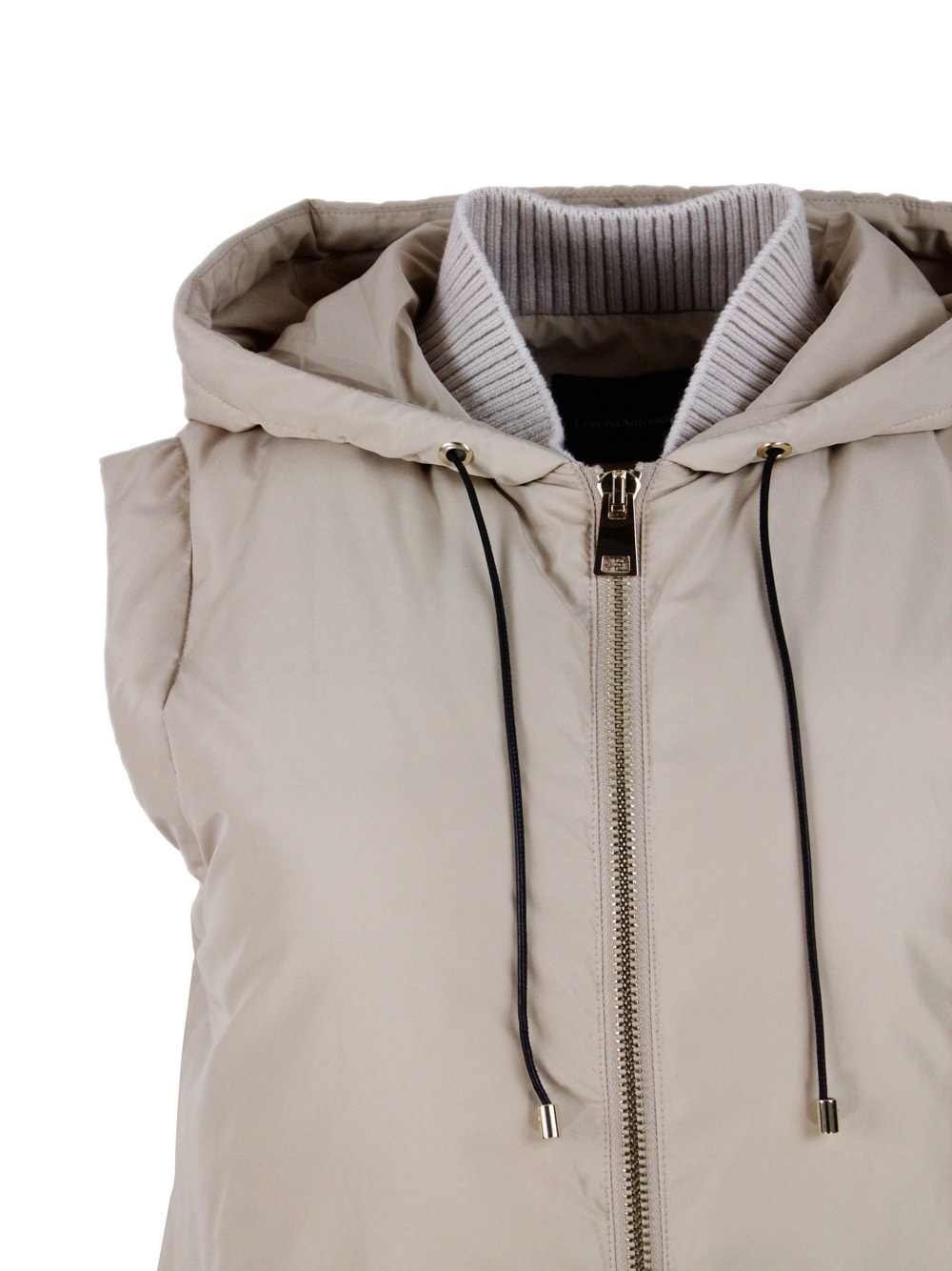 Lorena Antoniazzi Tech Fabric Jacket In Beige