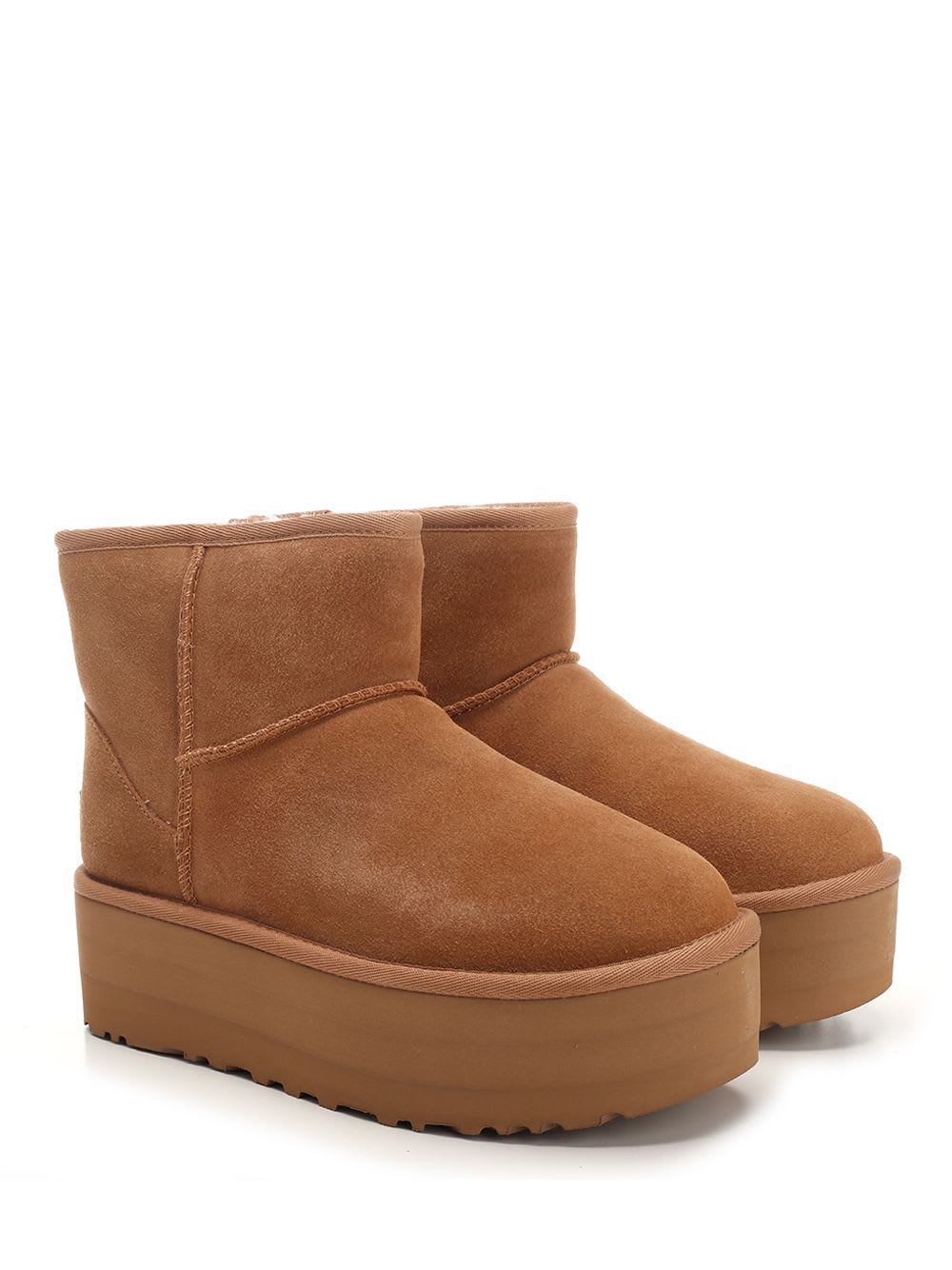 Ugg Classic Mini Platform Snow Boots In Brown