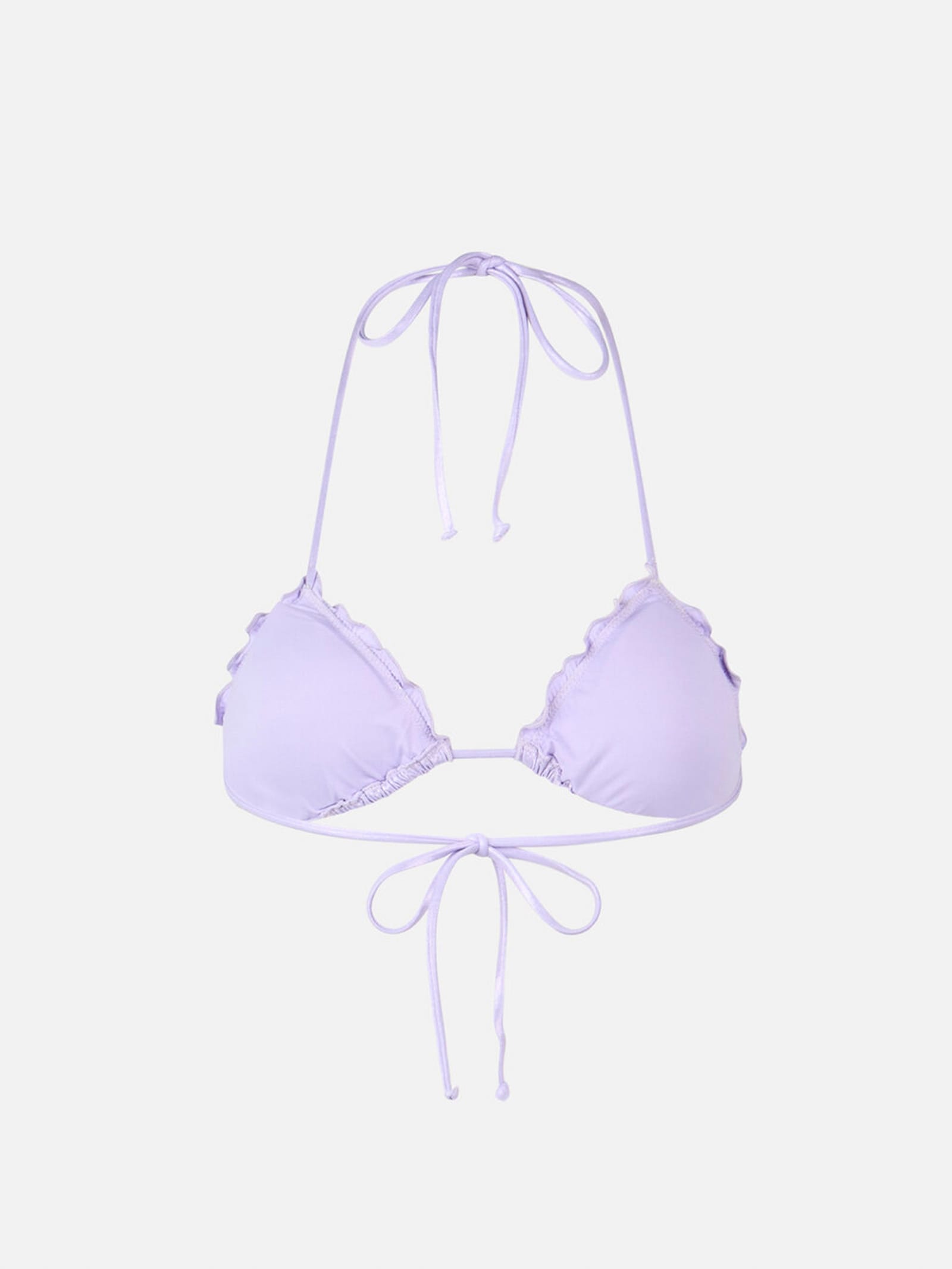MC2 SAINT BARTH WOMAN LAMINA LILAC TRIANGLE BEACH TOP SAGITTARIUS