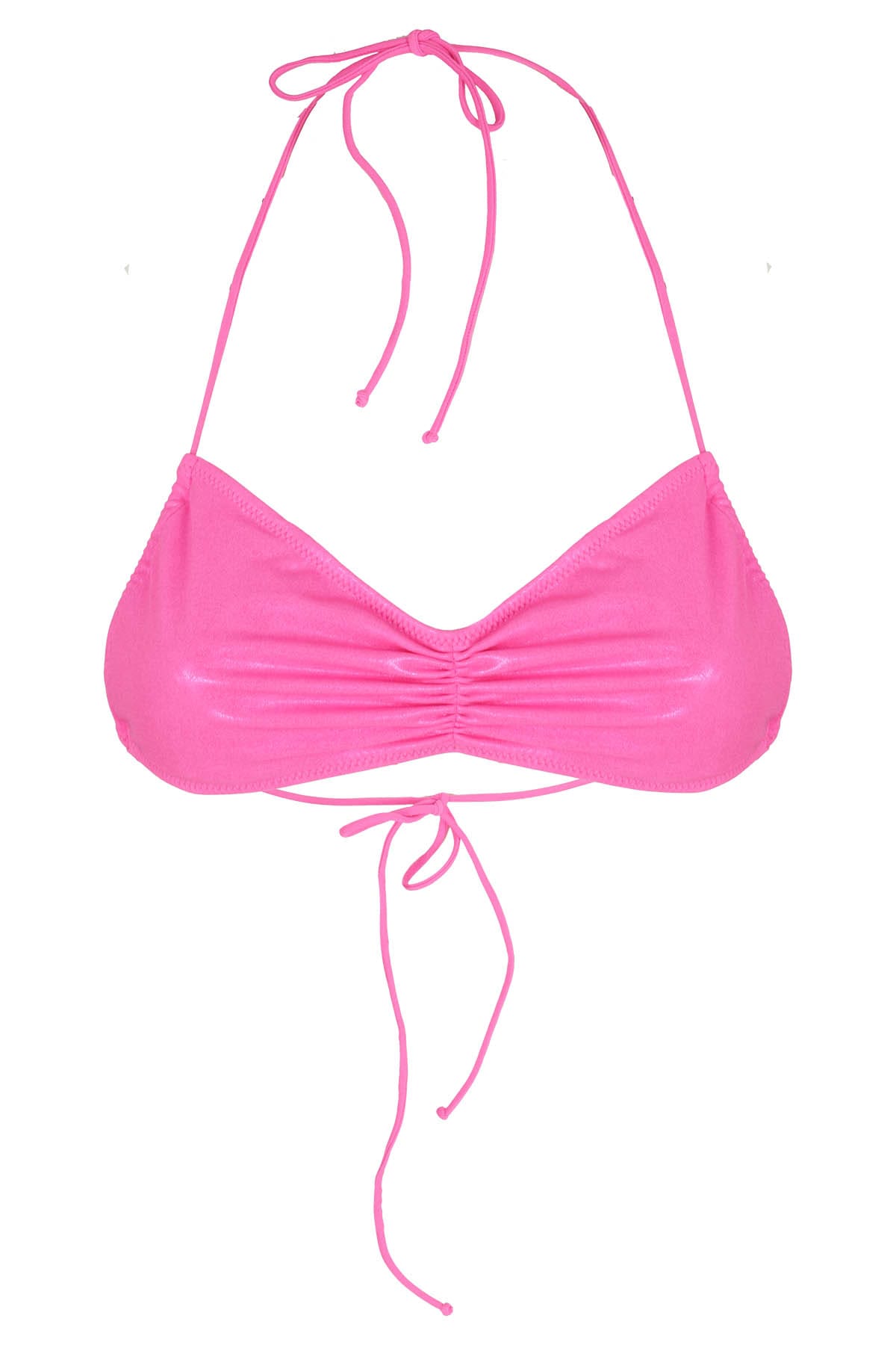 Mc2 Saint Barth Levante Bikini Top In Foil Viola