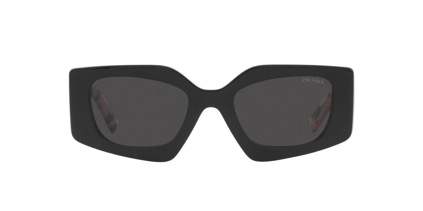 Shop Prada Rectangular Frame Sunglasses