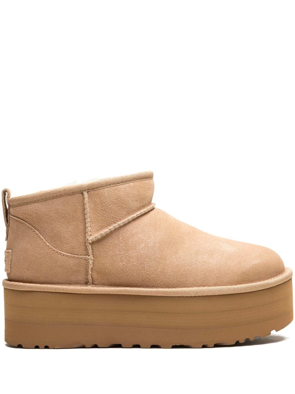 Ugg Classic Ultra Mini 1135092-san Platform Boots Women Sand Suede Comfort Ankle