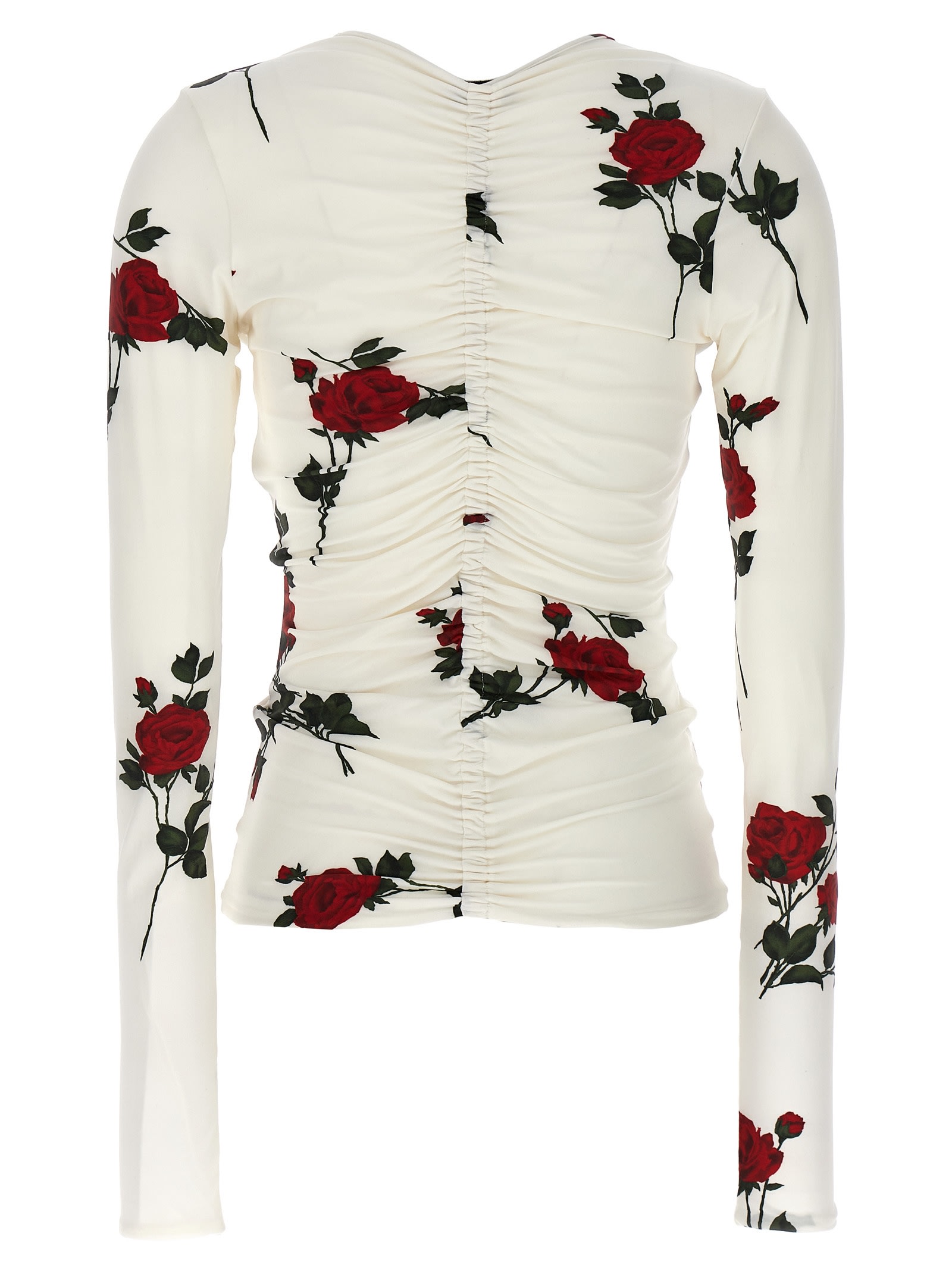 Shop Magda Butrym 01 Blouse In White