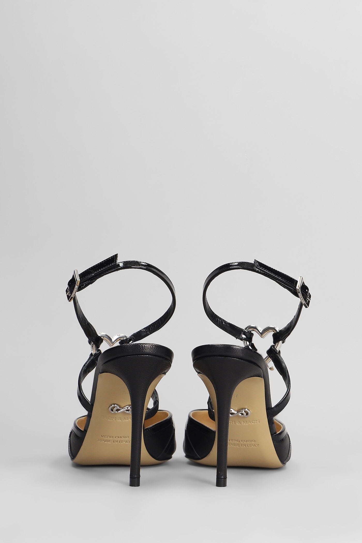 Mach &amp; Mach Double Heart Pumps In Black