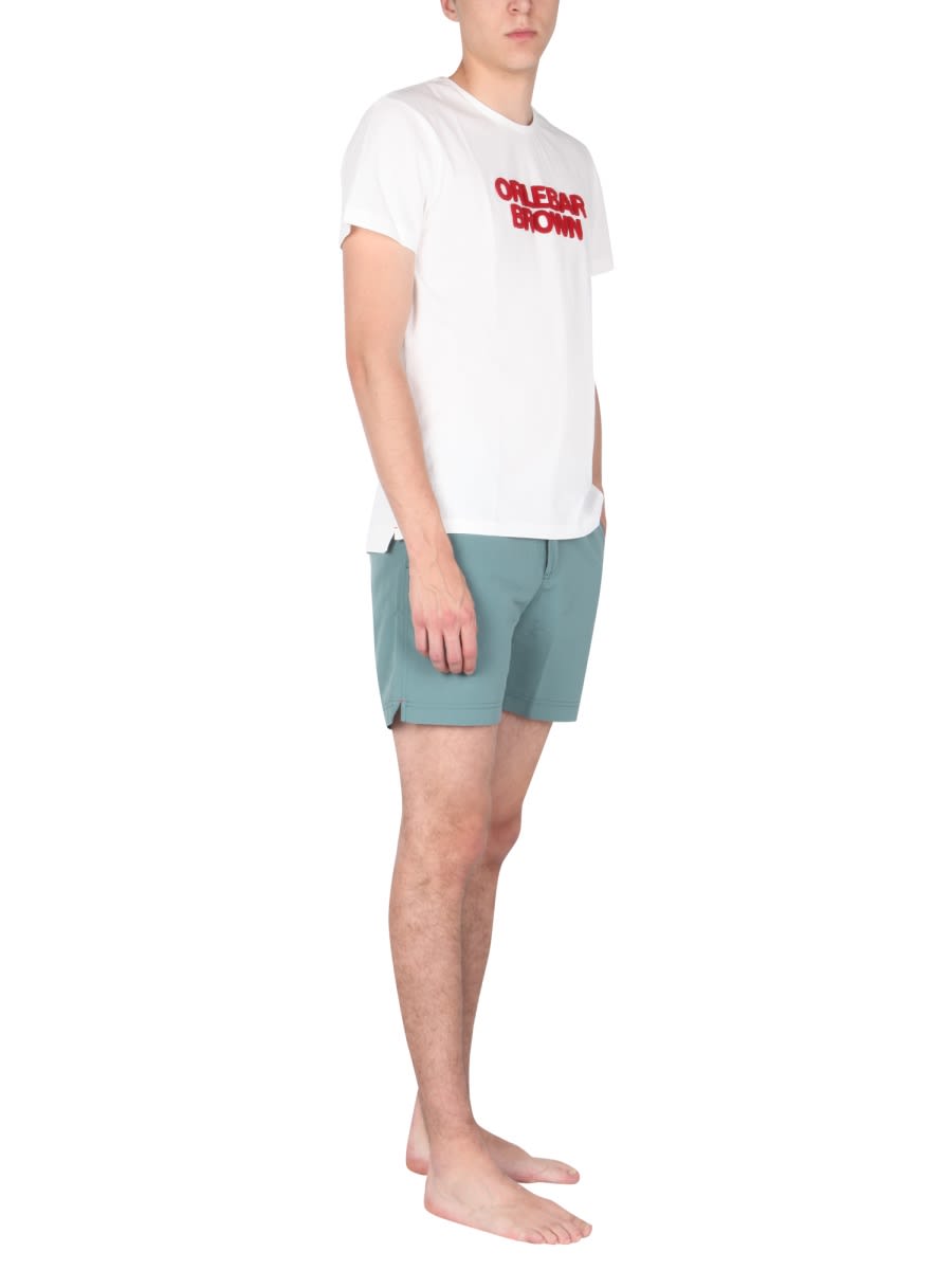 Orlebar Brown Sammy Ob Towelling T-shirt In White