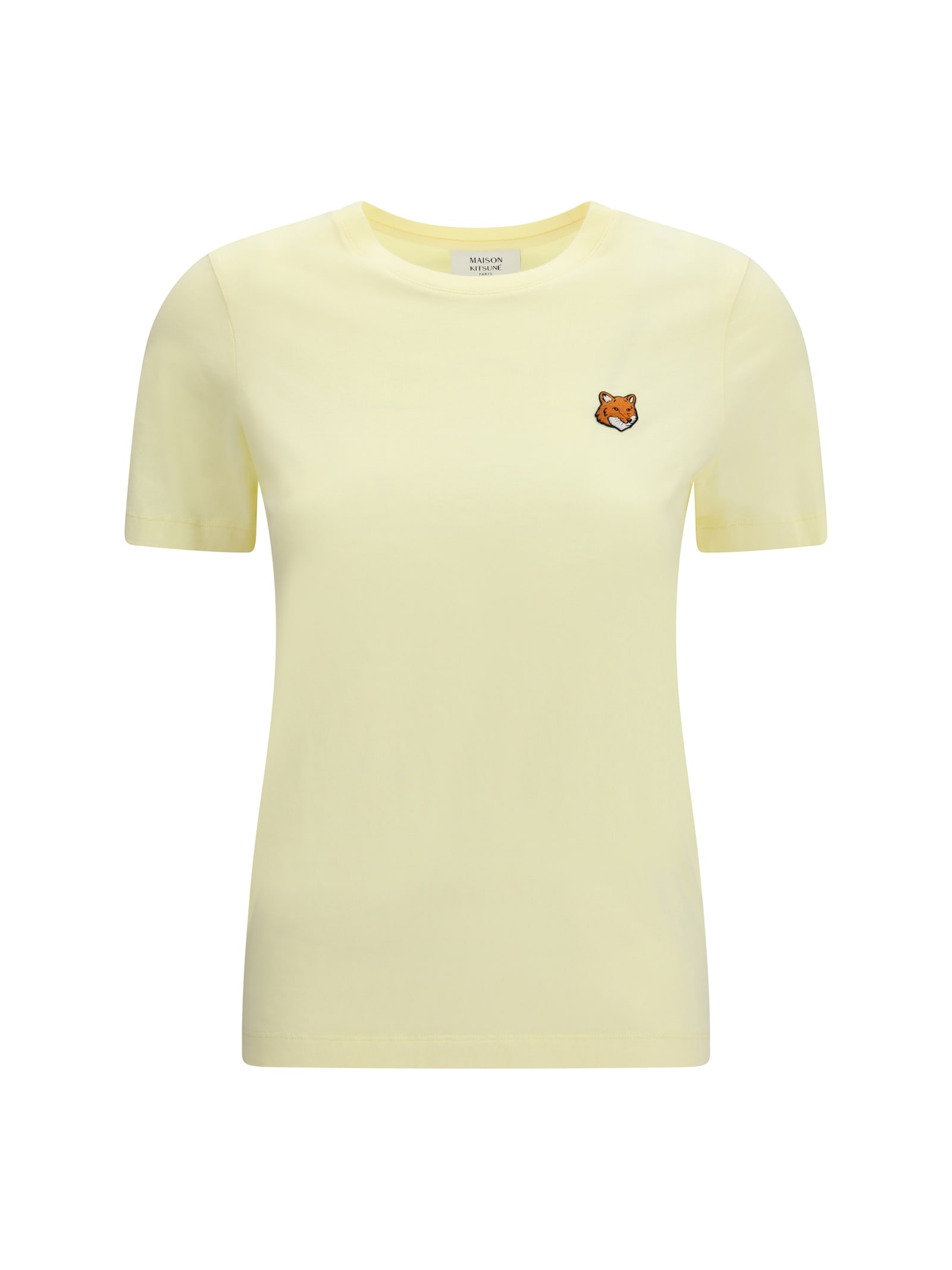 Maison Kitsuné Fox Head Regular T-shirt In Neutral