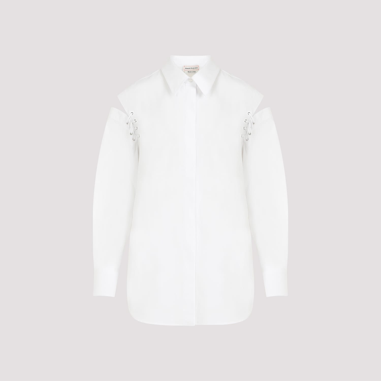 Shop Alexander Mcqueen Shirt In Optical White