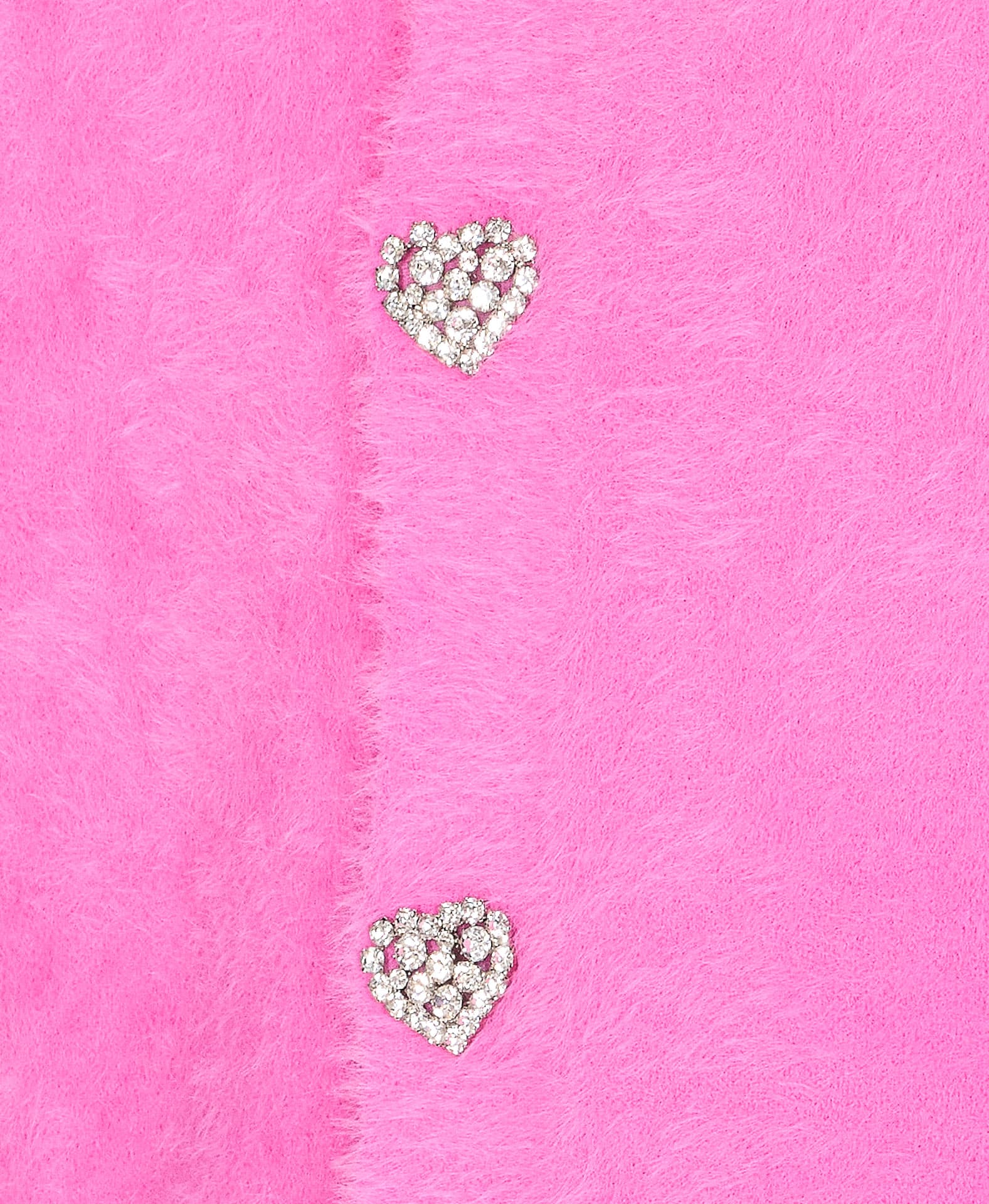 Balenciaga Cozy Cardigan Featuring Heart-shaped Buttons In Pink
