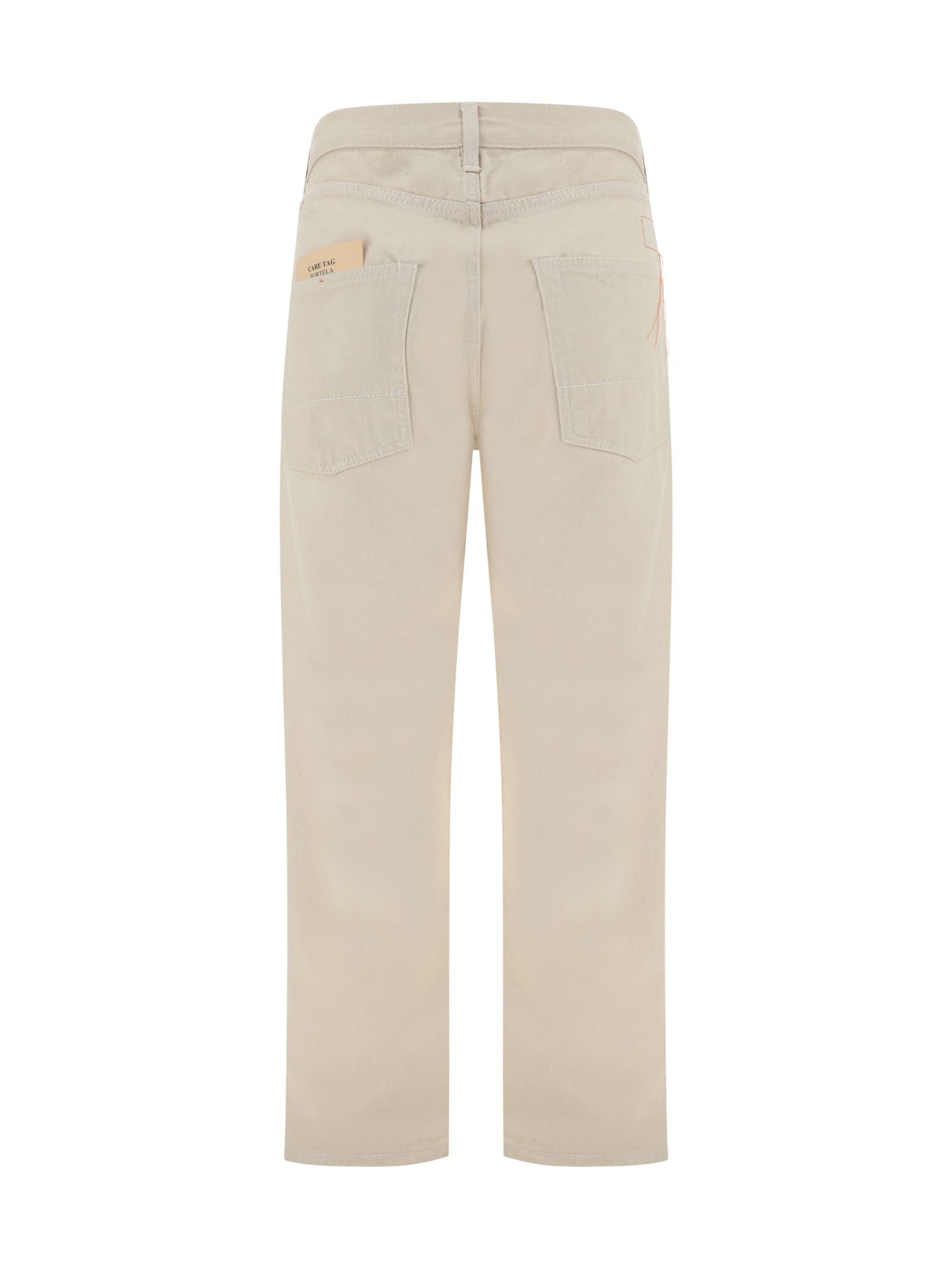 Shop Fortela Jeans In Off White