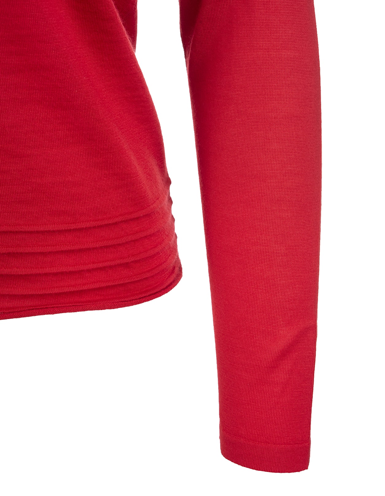 FEDELI FEDELI RED CARDIGAN WITH ROUND