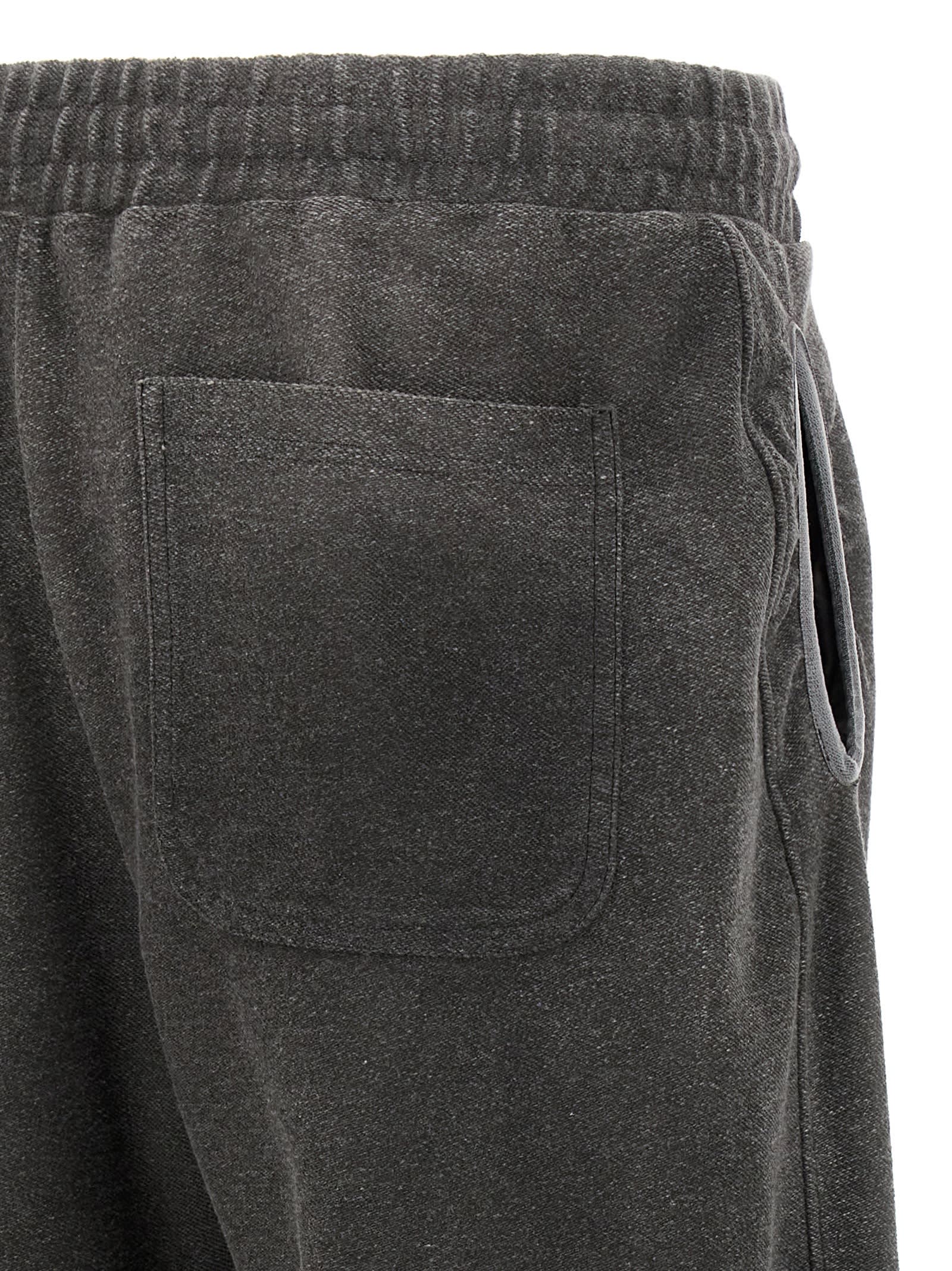 Diesel Grey Stretch Cotton Blend P-percy Joggers In Gray