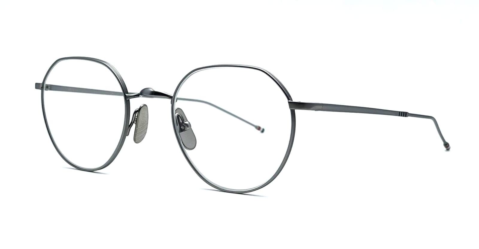 Shop Thom Browne Round - Gold Rx Glasses