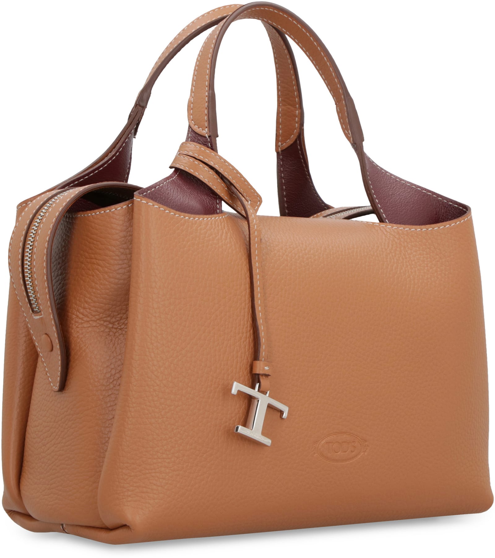 Shop Tod's Leather Boston Bag