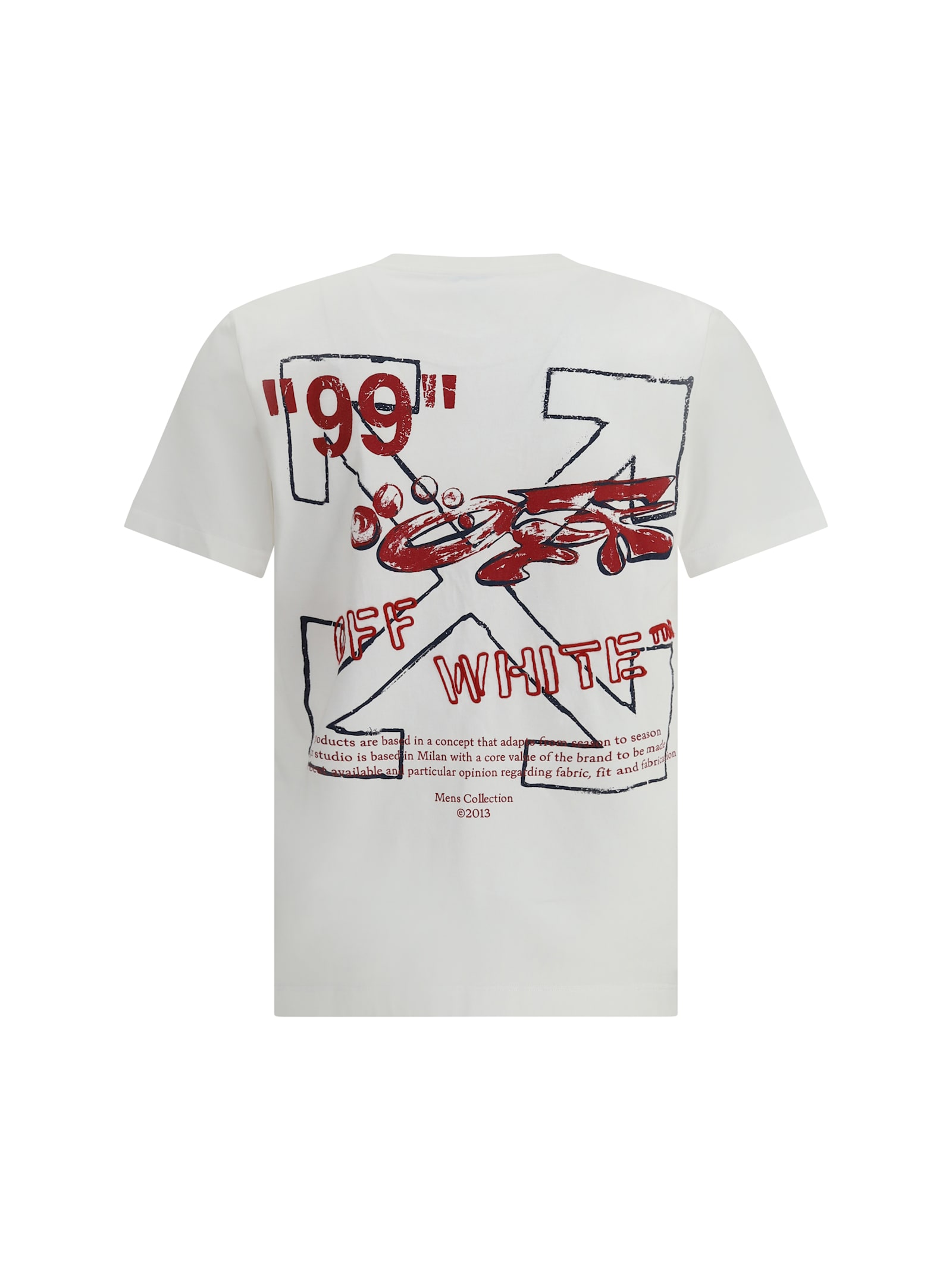 Off-white Stamp Arrow Short-sleeve T-shirt In Neutral