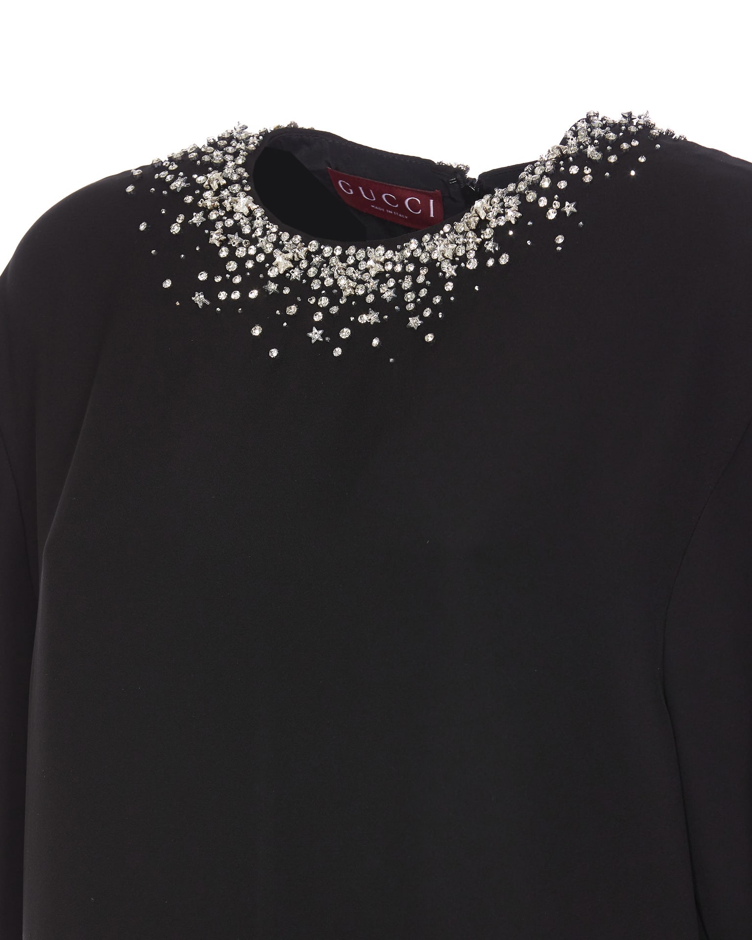 Gucci Women Crystals Dress In Black