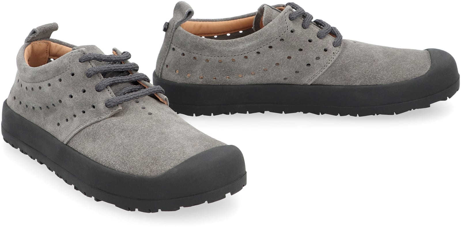 Volta Suede Low-top Sneakers In Grey