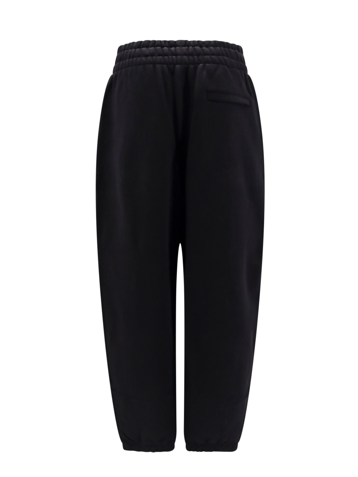 Shop Alexander Wang Logo Print Track Pants In Black