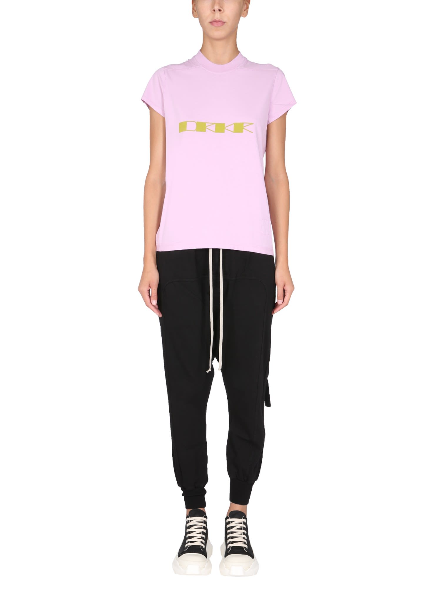 Drkshdw T-shirt With Logo Print In Rosa