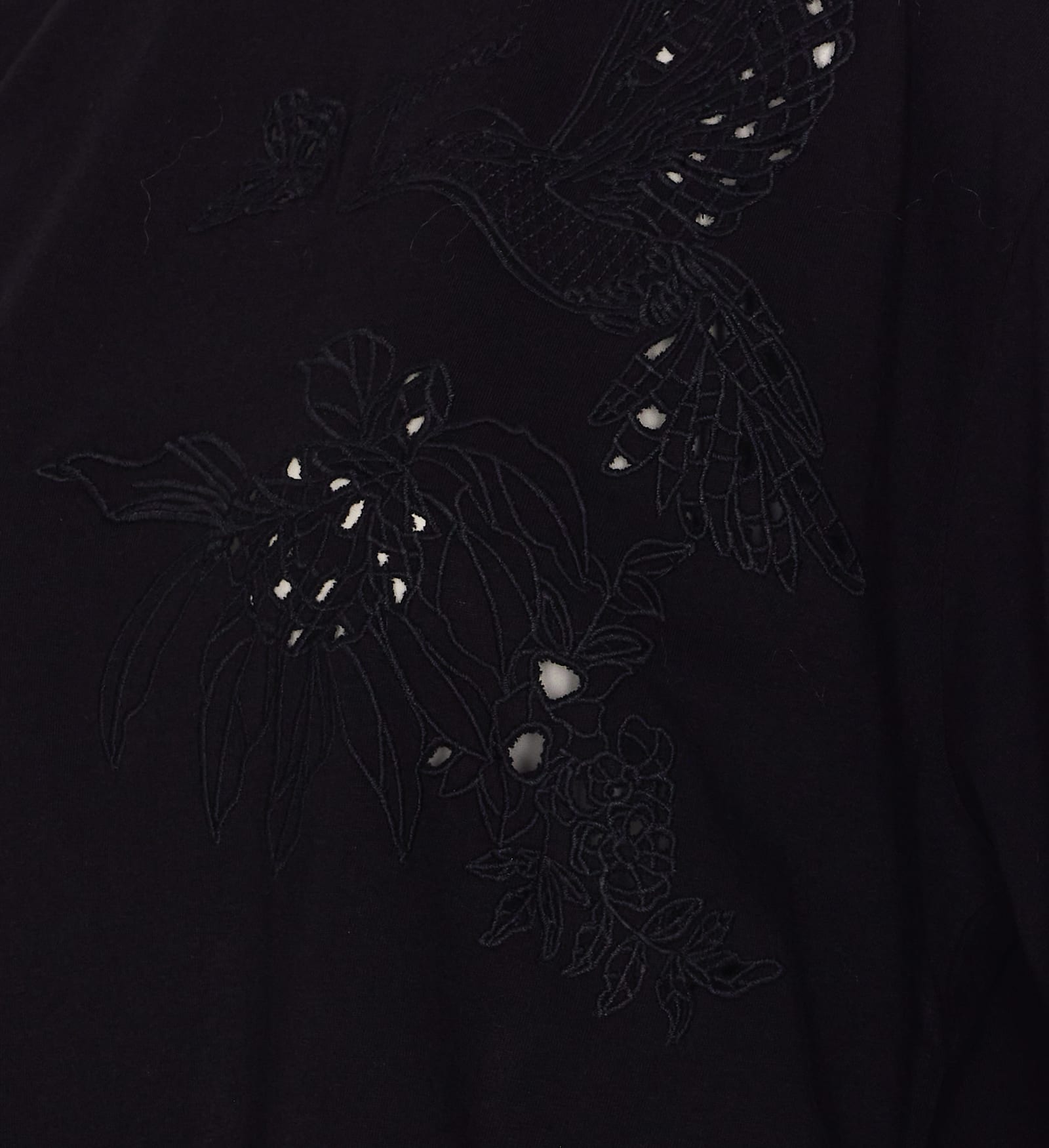 Twinset Embroidered T-shirt In Black