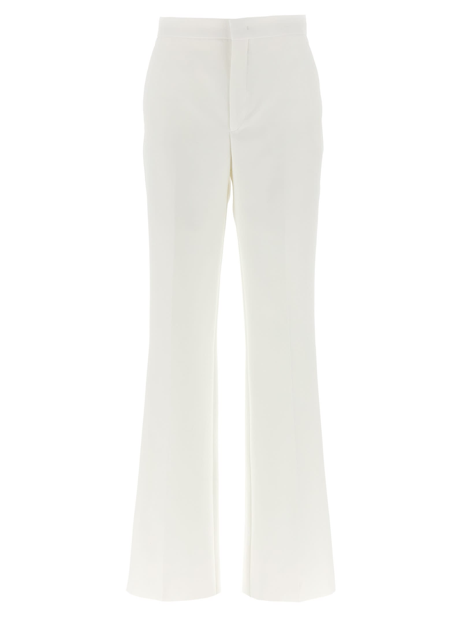 Tagliatore 'alicya' Suit Double-breasted Flared Trousers In White