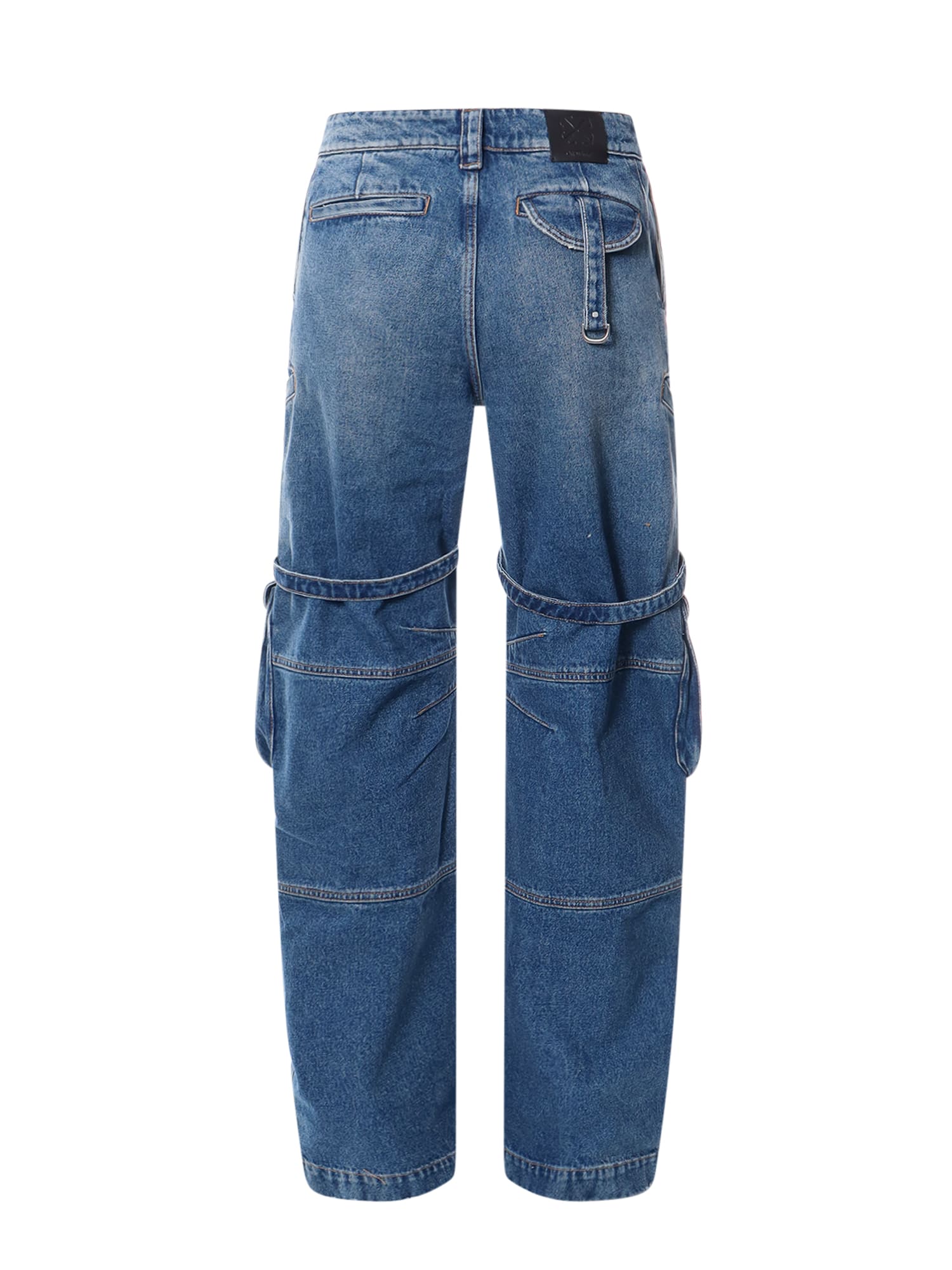 Shop Off-white Cargo Over Jeans In Blue