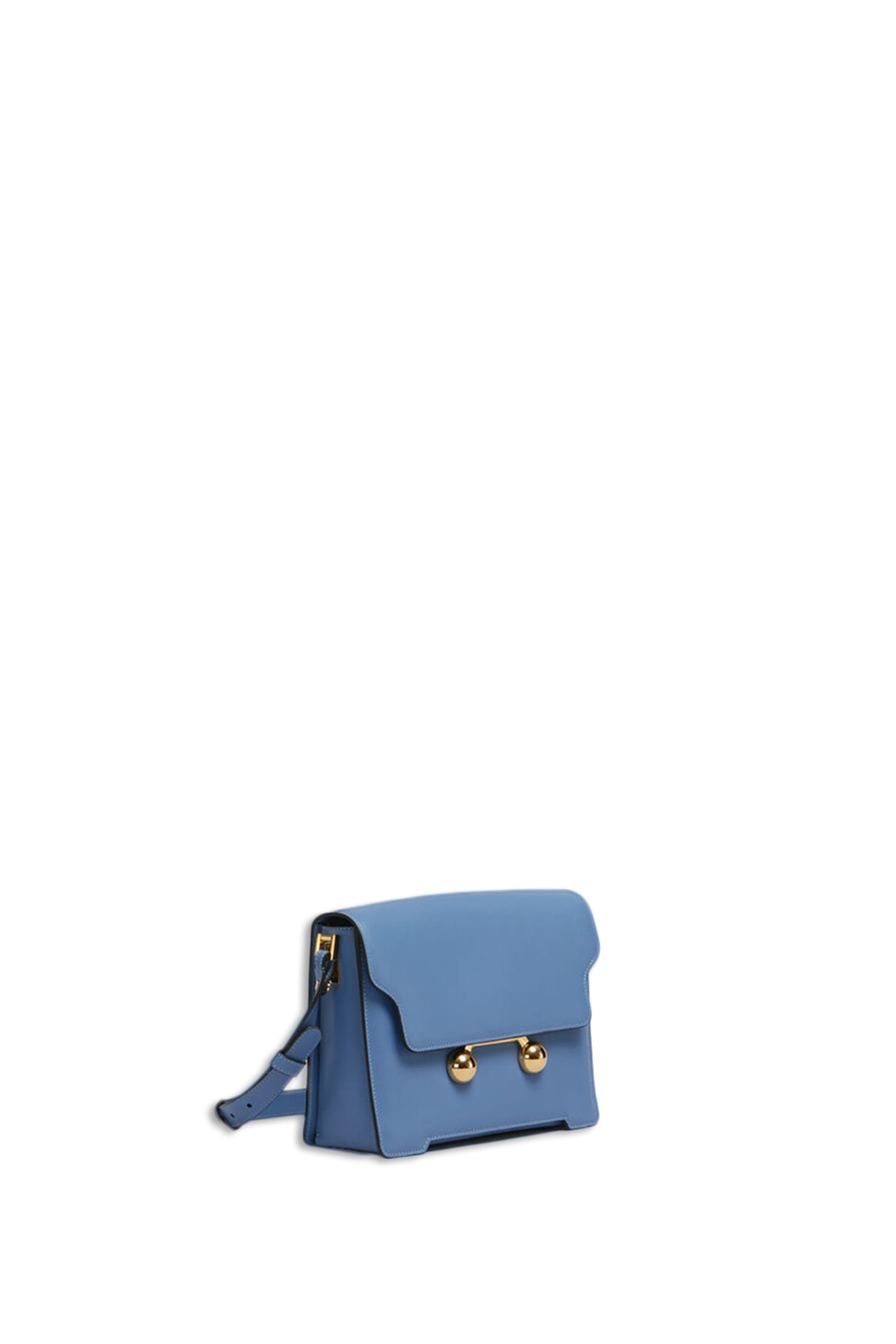 Shop Marni Trunkaroo Shoulder Bag In Blue