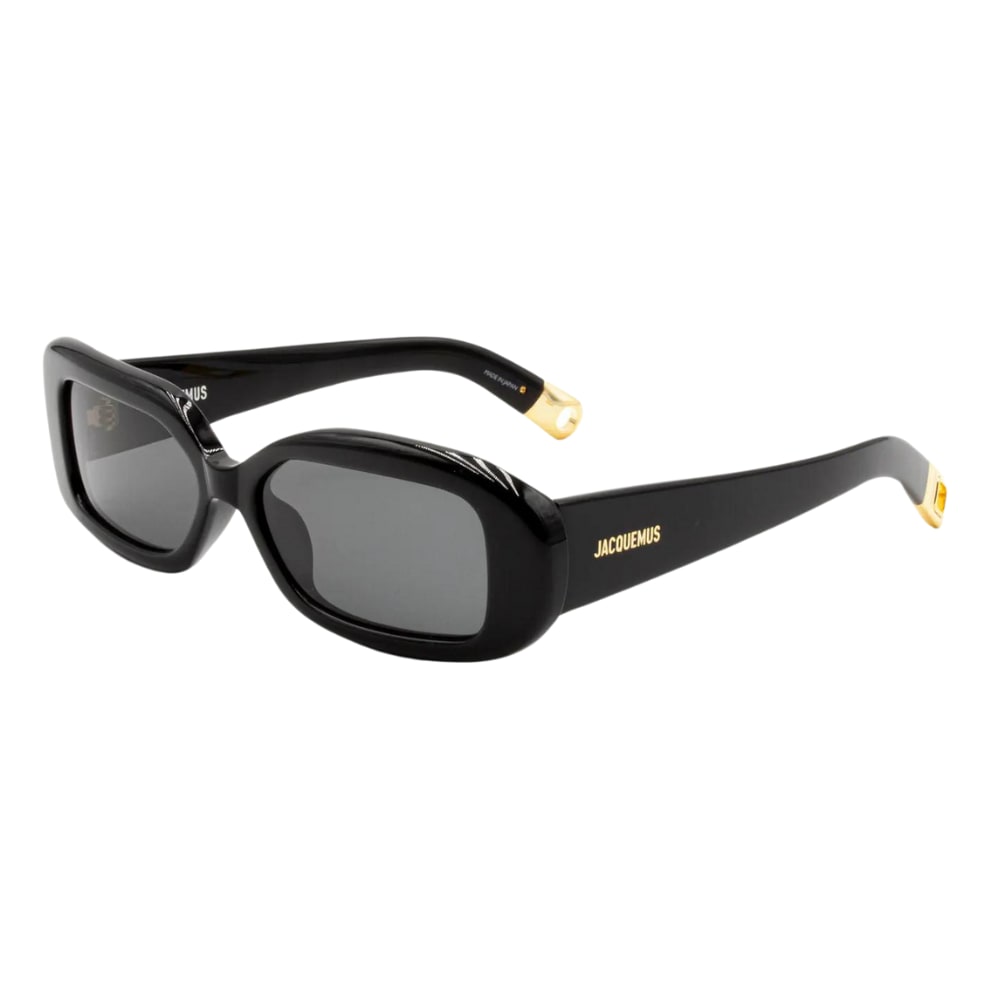 Shop Jacquemus Sunglasses In Nero/nero