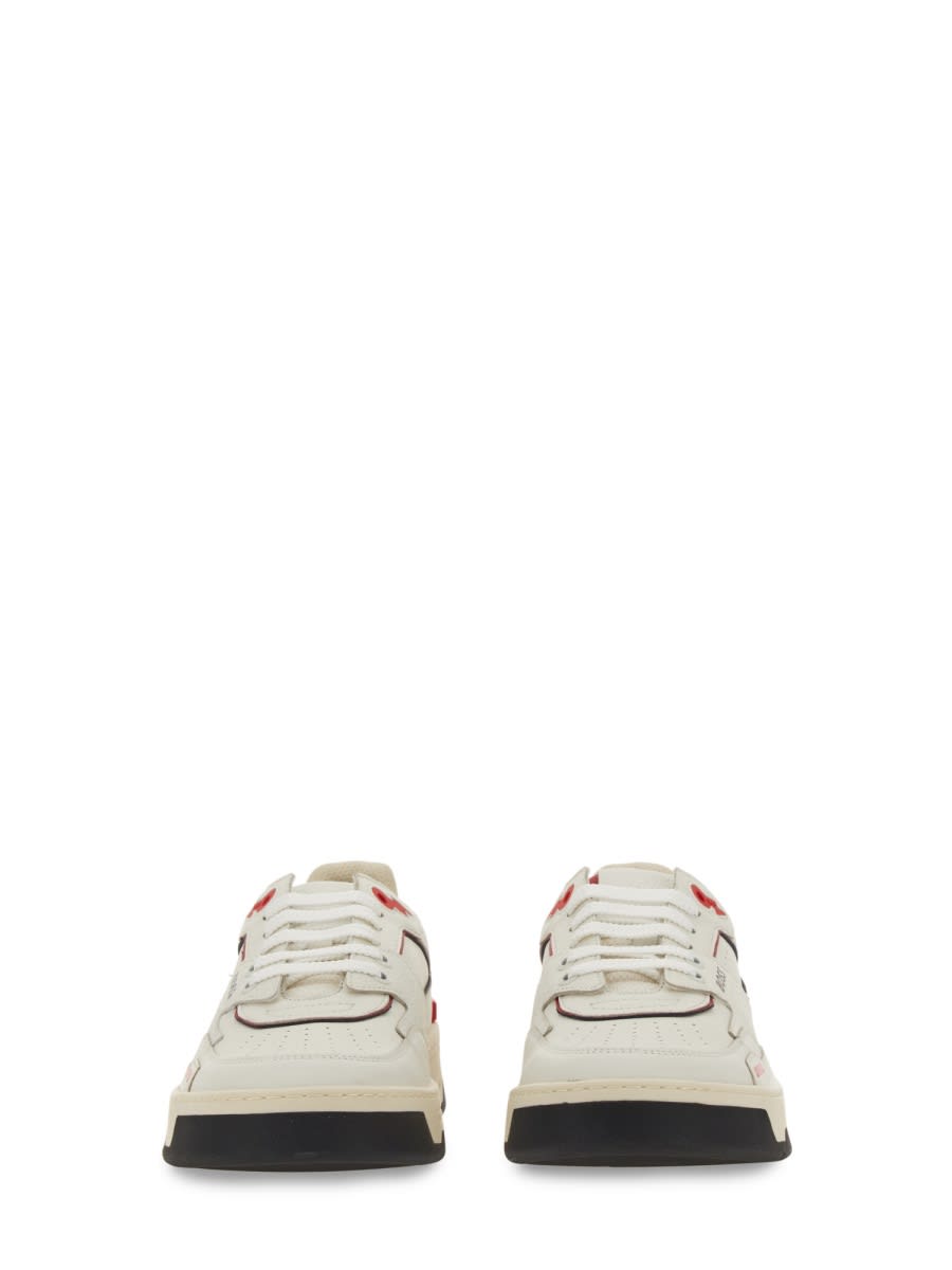 Shop Hugo Boss Basketball Style Sneakers In White