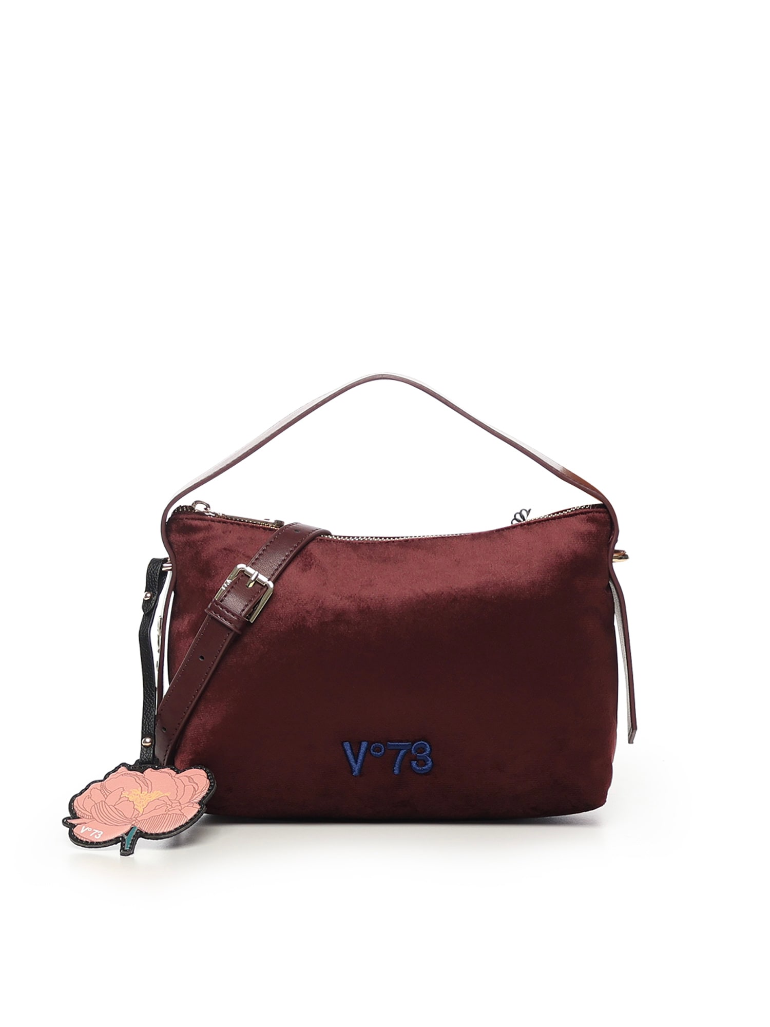 V73 Isabella Shoulder Bag In Burgundy