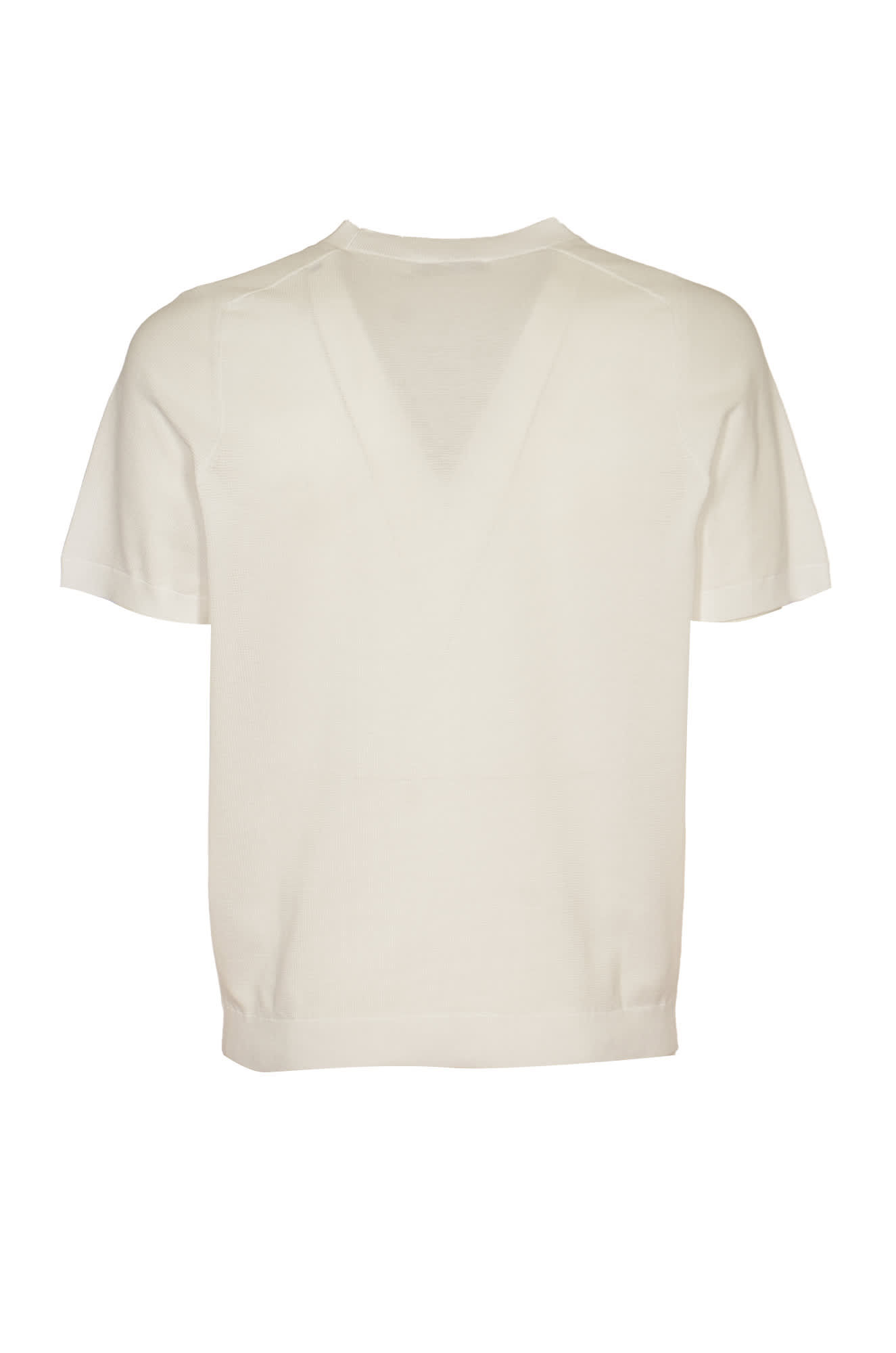 Shop Kangra Round Neck T-shirt In White
