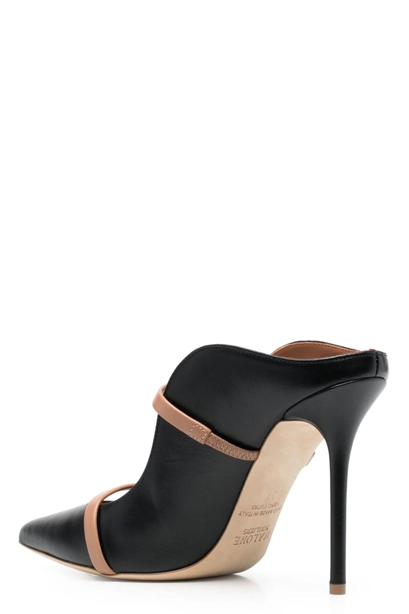 Malone Souliers Maureen 100 Nappa Leather Mules In Black